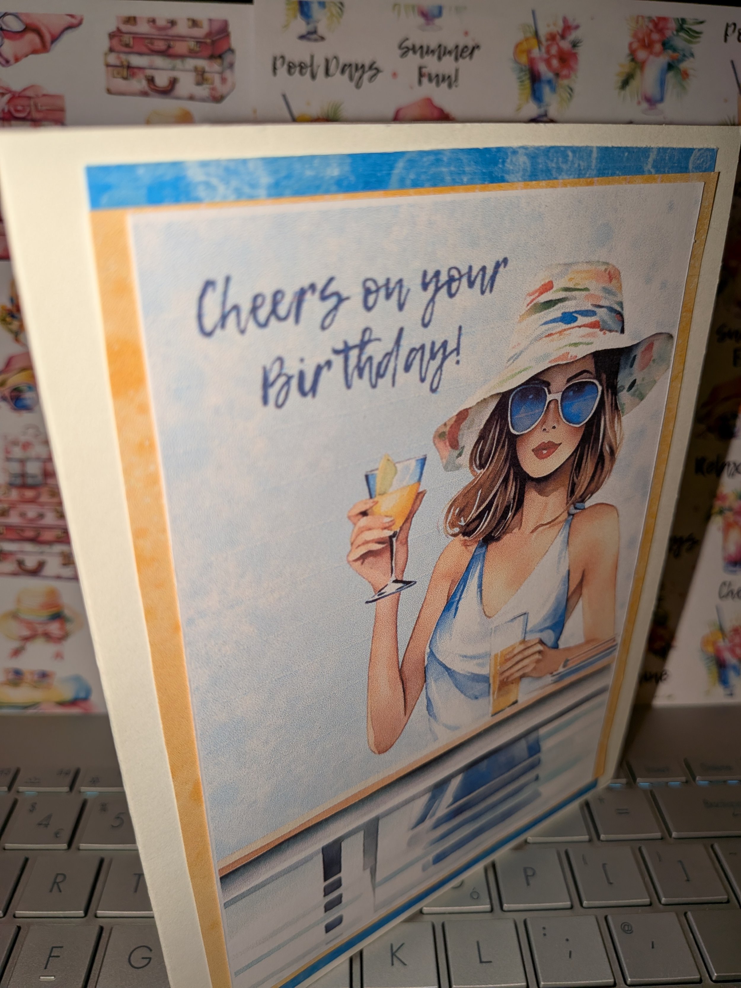 Cheers on Your Birthday! Summer Vibes Card
