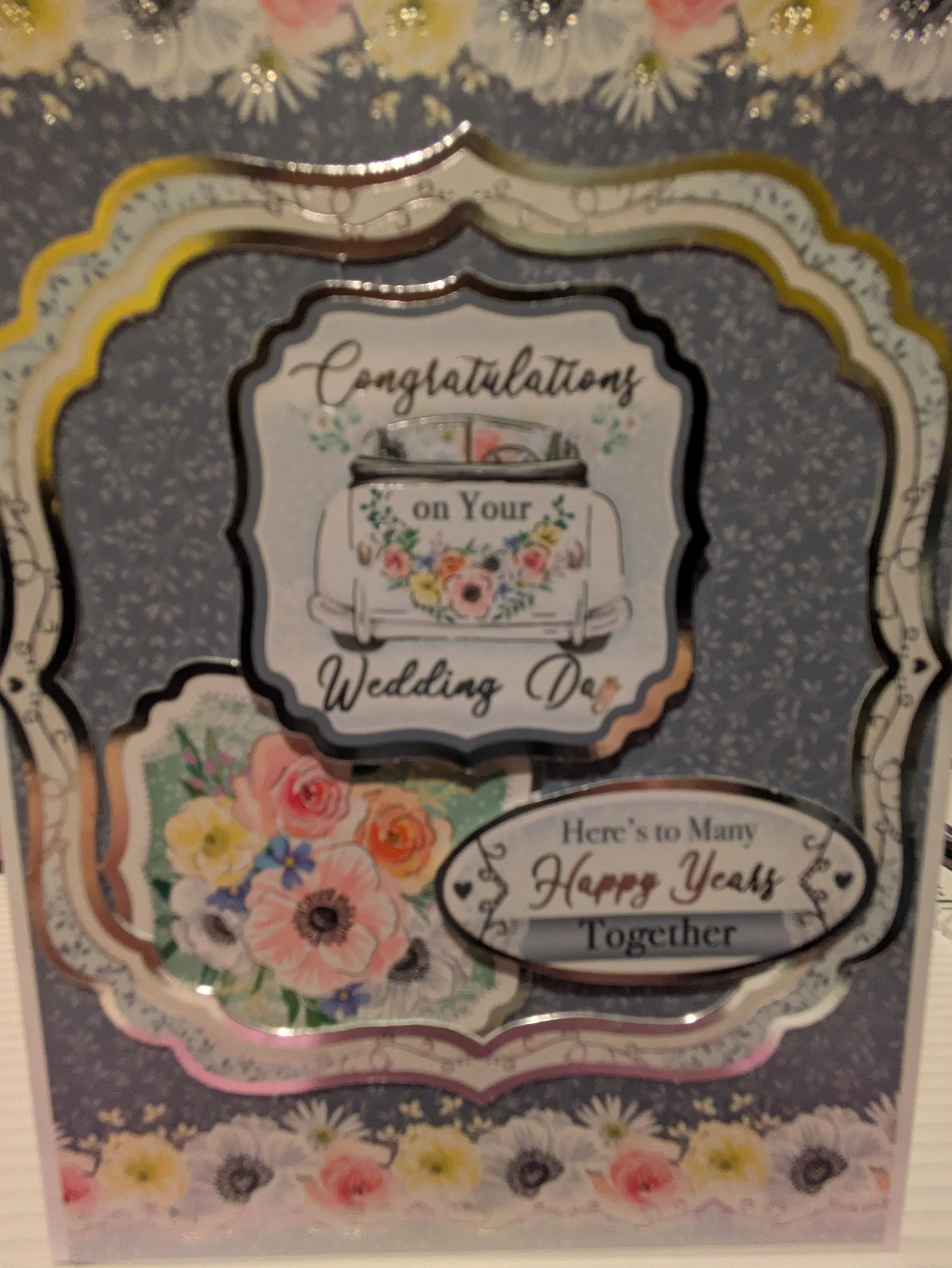 Wedding Congratulations with layers & insert