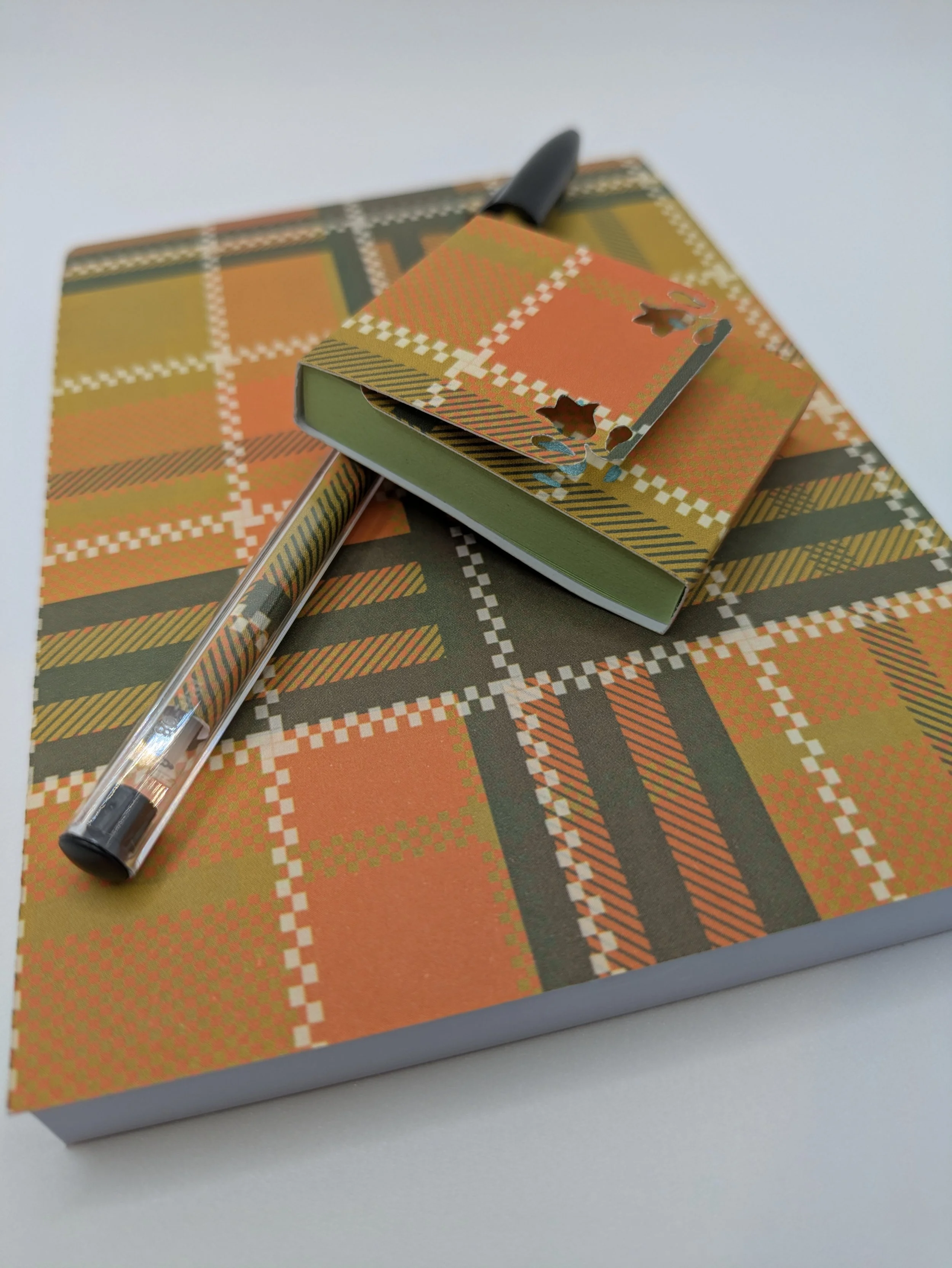 Notebook set A6 with covered sticky notes