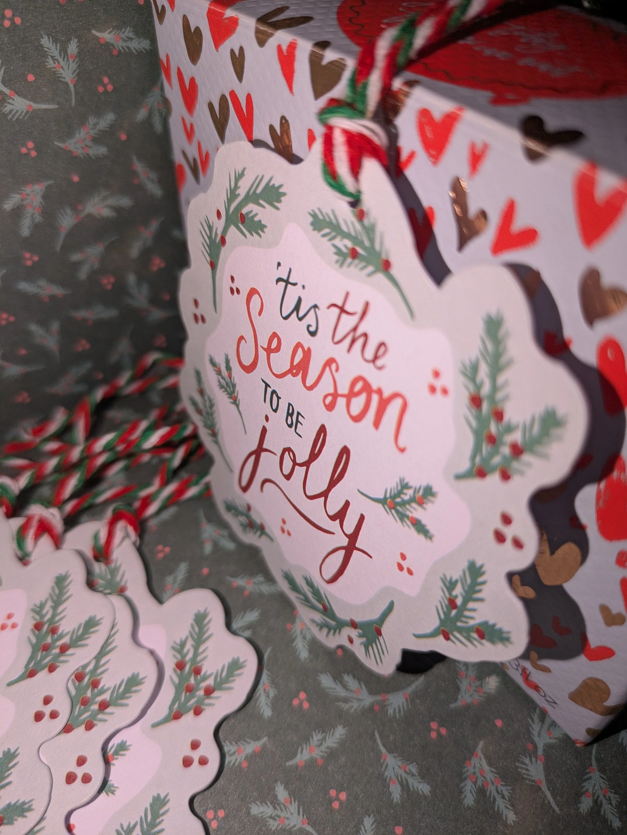 Tis the season jolly gift tag set of 4...jpg