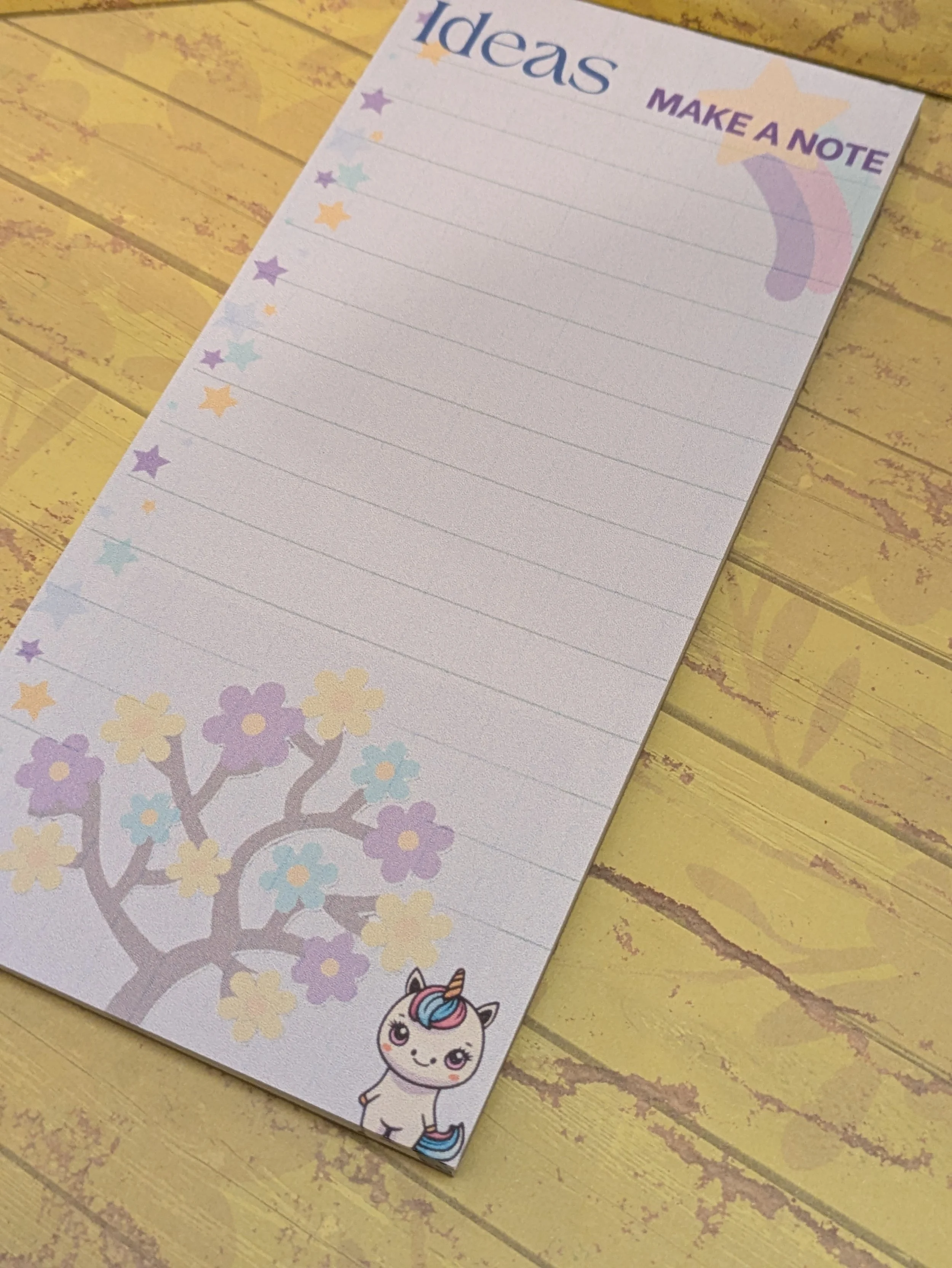 Notepad tall unicorn flower tree view.jpg
