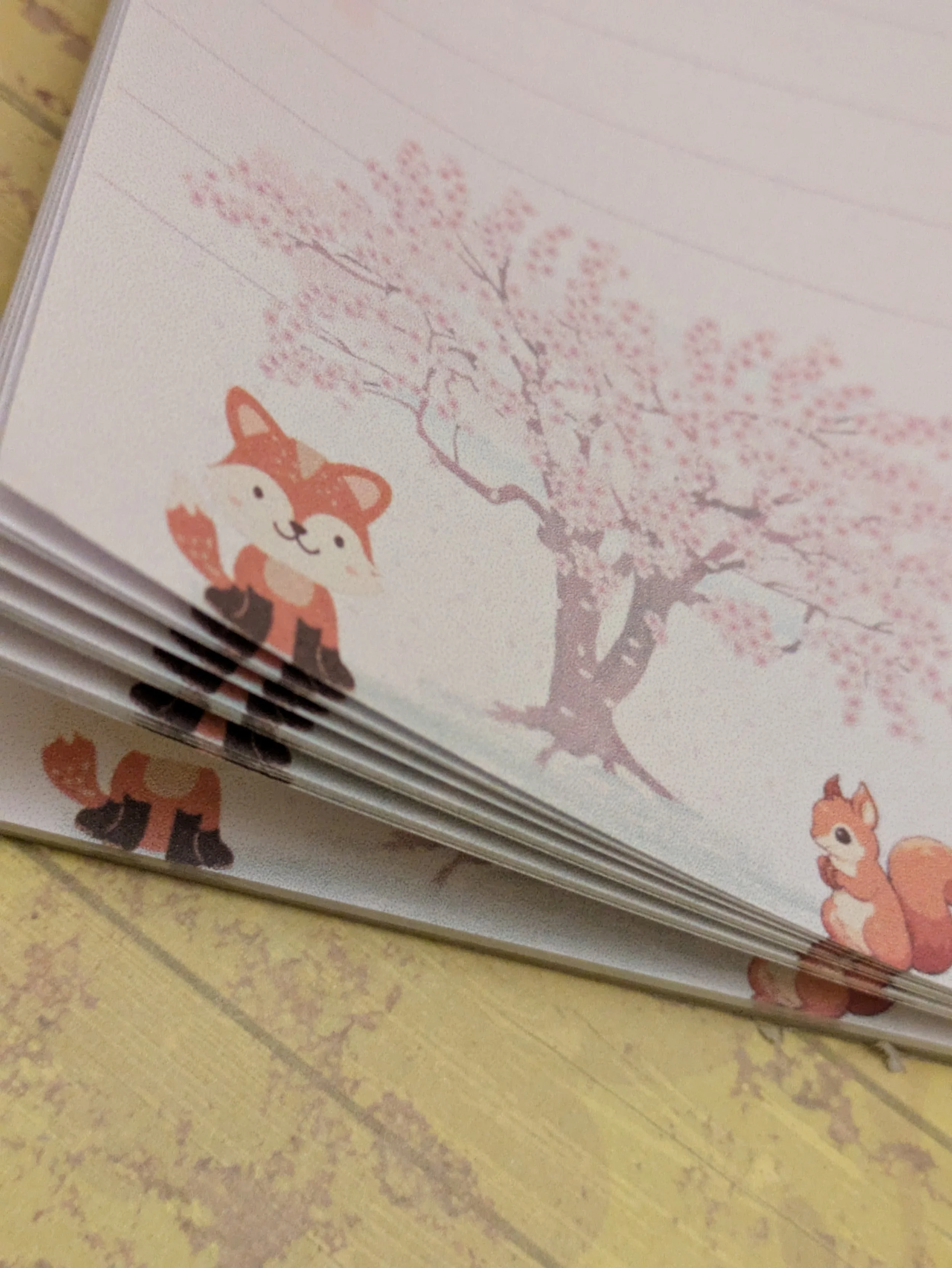 Notepad tall cherry blossom tree pages view.jpg