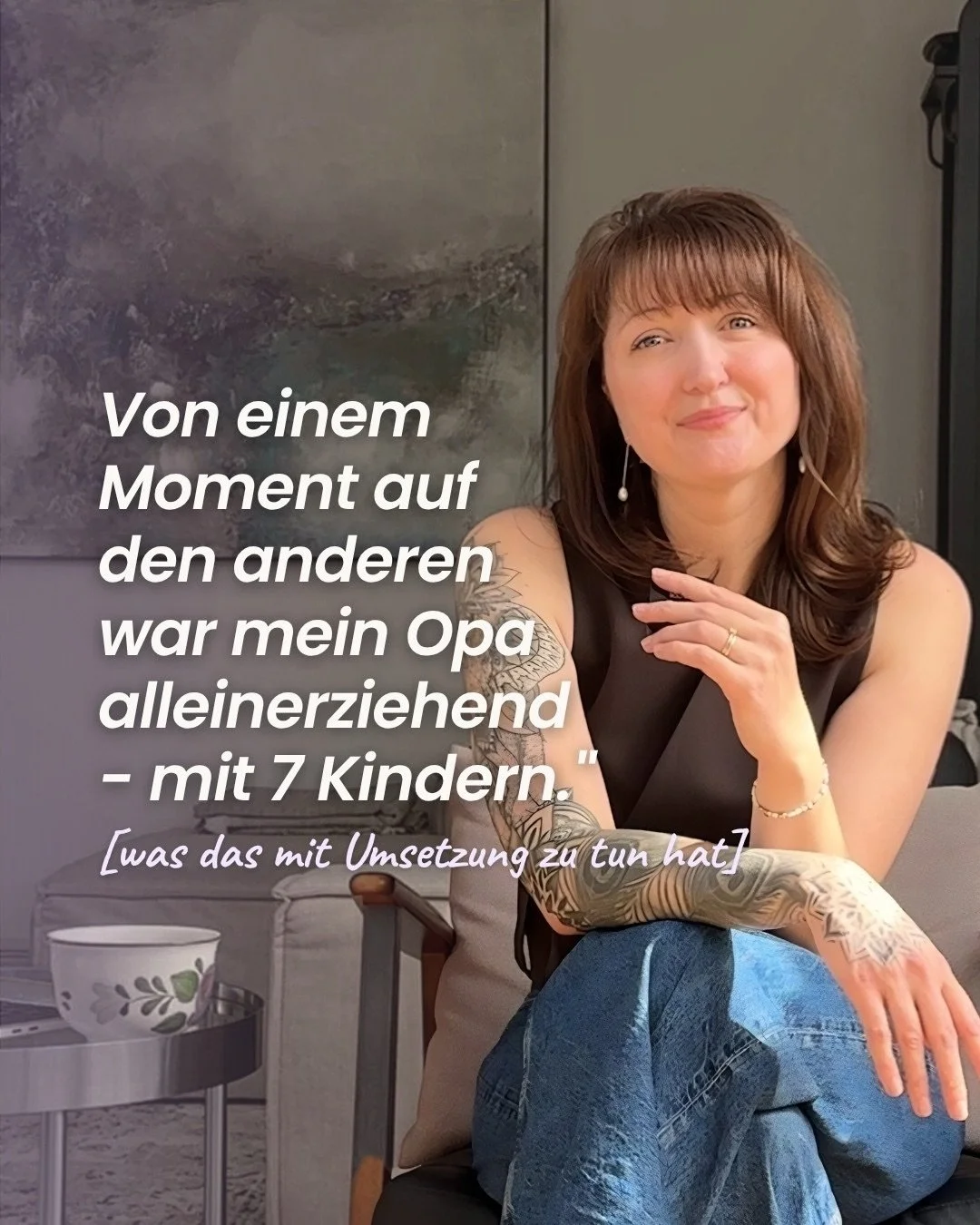 So oft h&ouml;re ich: Du machst das dann einfach. Wie machst du das?

Lange wusste ich selbst nicht wirklich warum. Bis ich anfing, wirklich hinzuschauen.

Was mir dann als erstes eingefallen ist - die Chancen, die meine Familie nicht hatte. Meine Om