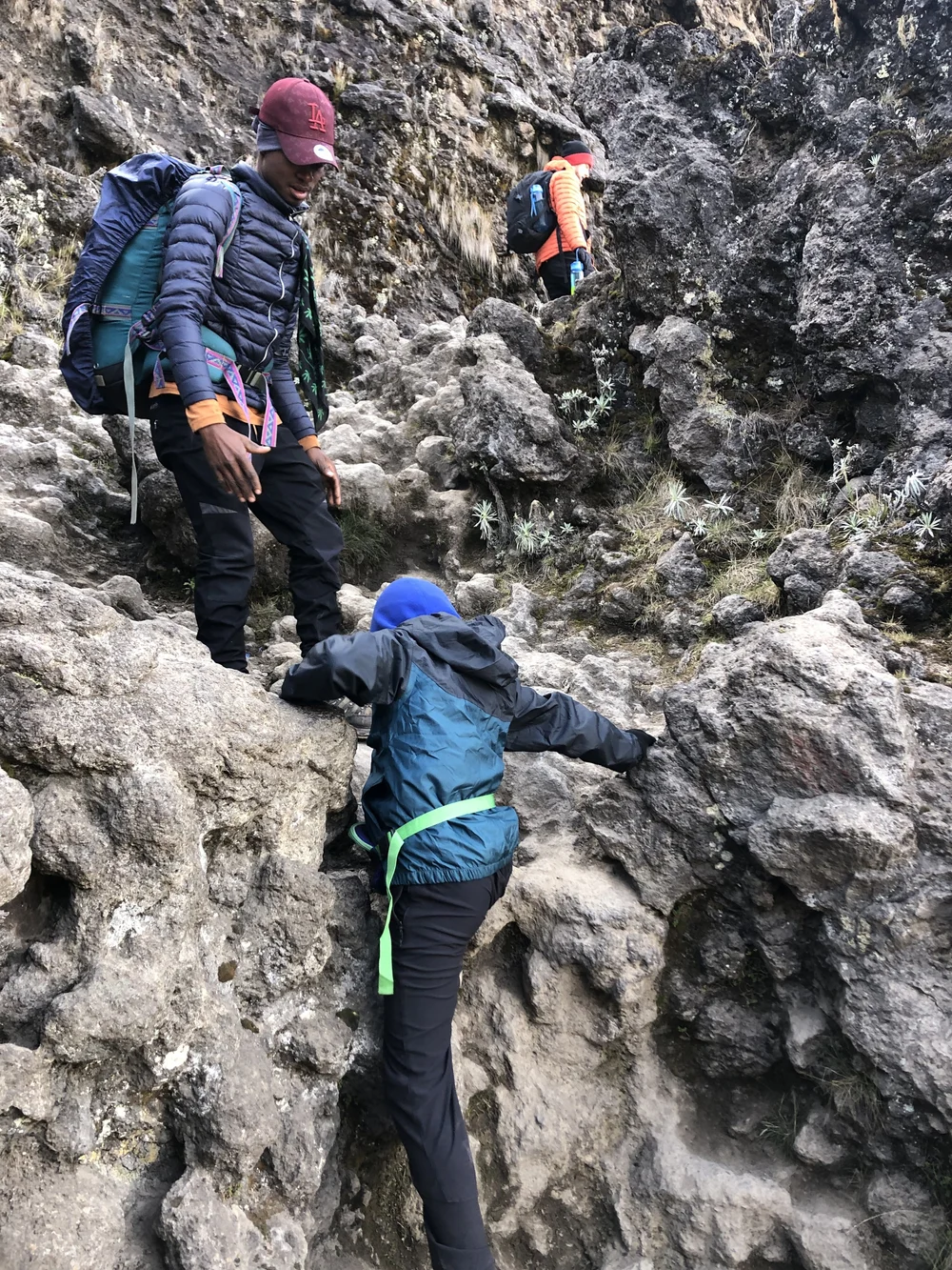 Climbing the Baranco wall