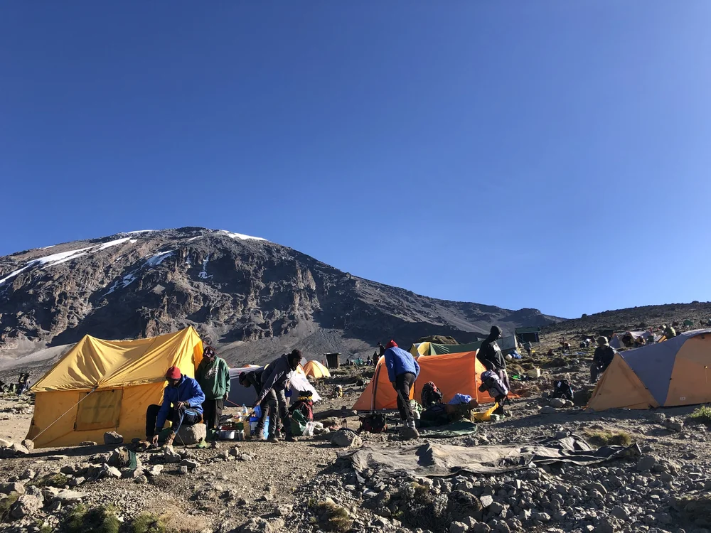 Getting ready to move from Karanga to Barafu