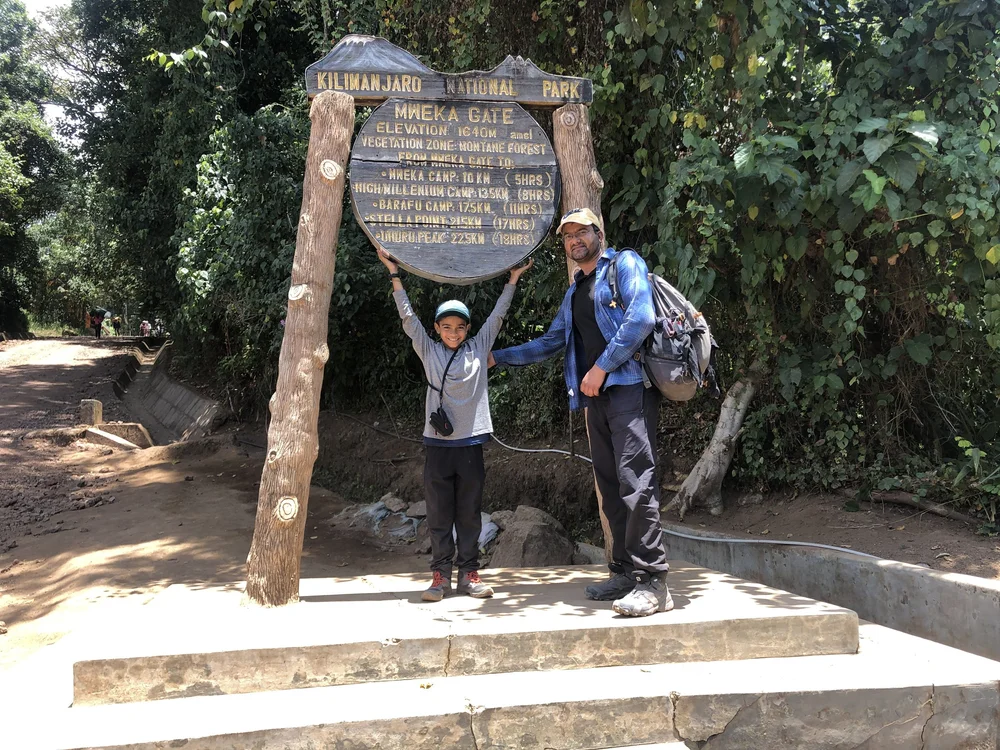 Trek finished at Mweka Gate