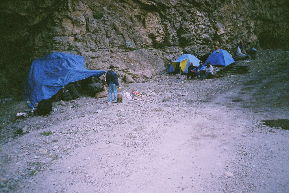 Roadside camping at 8km bridge