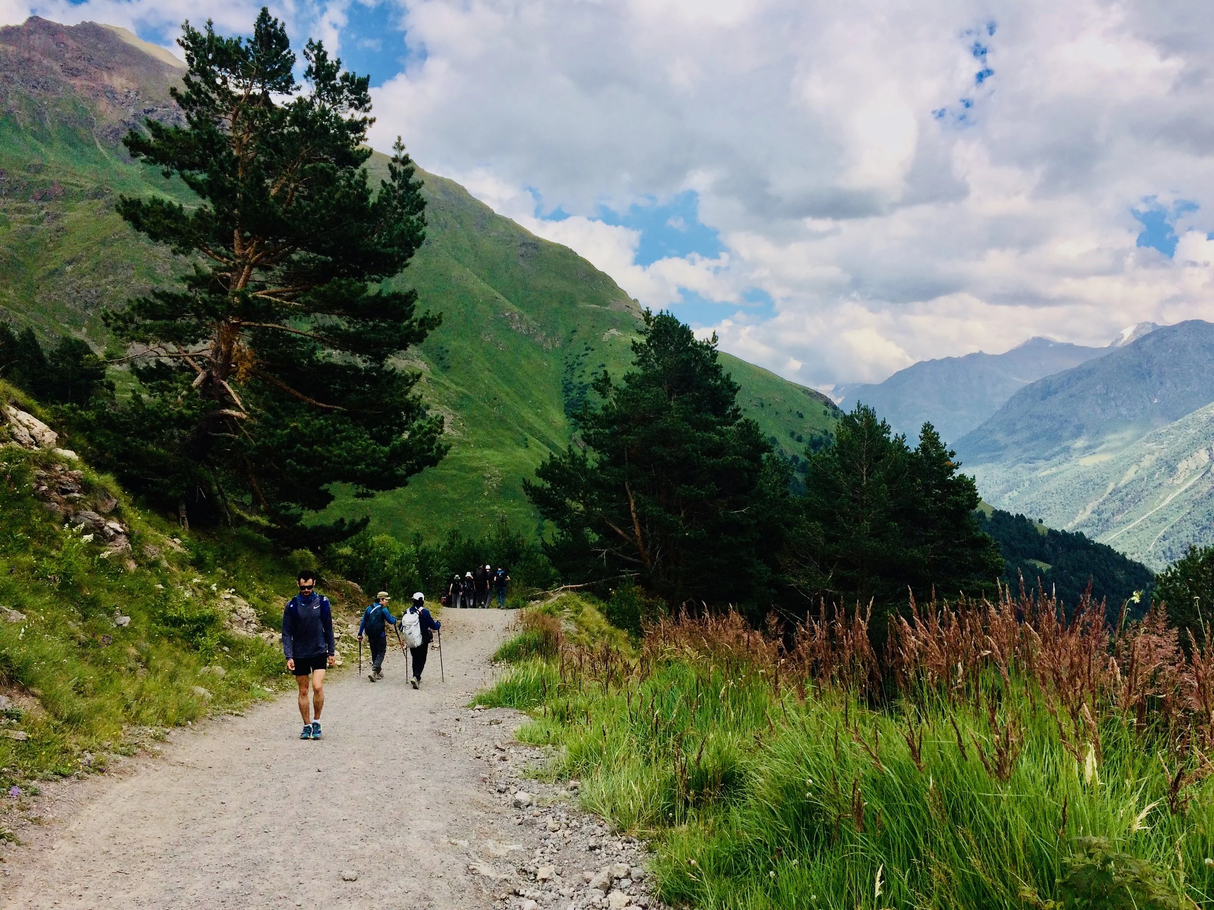 Trekkers still going up at noon