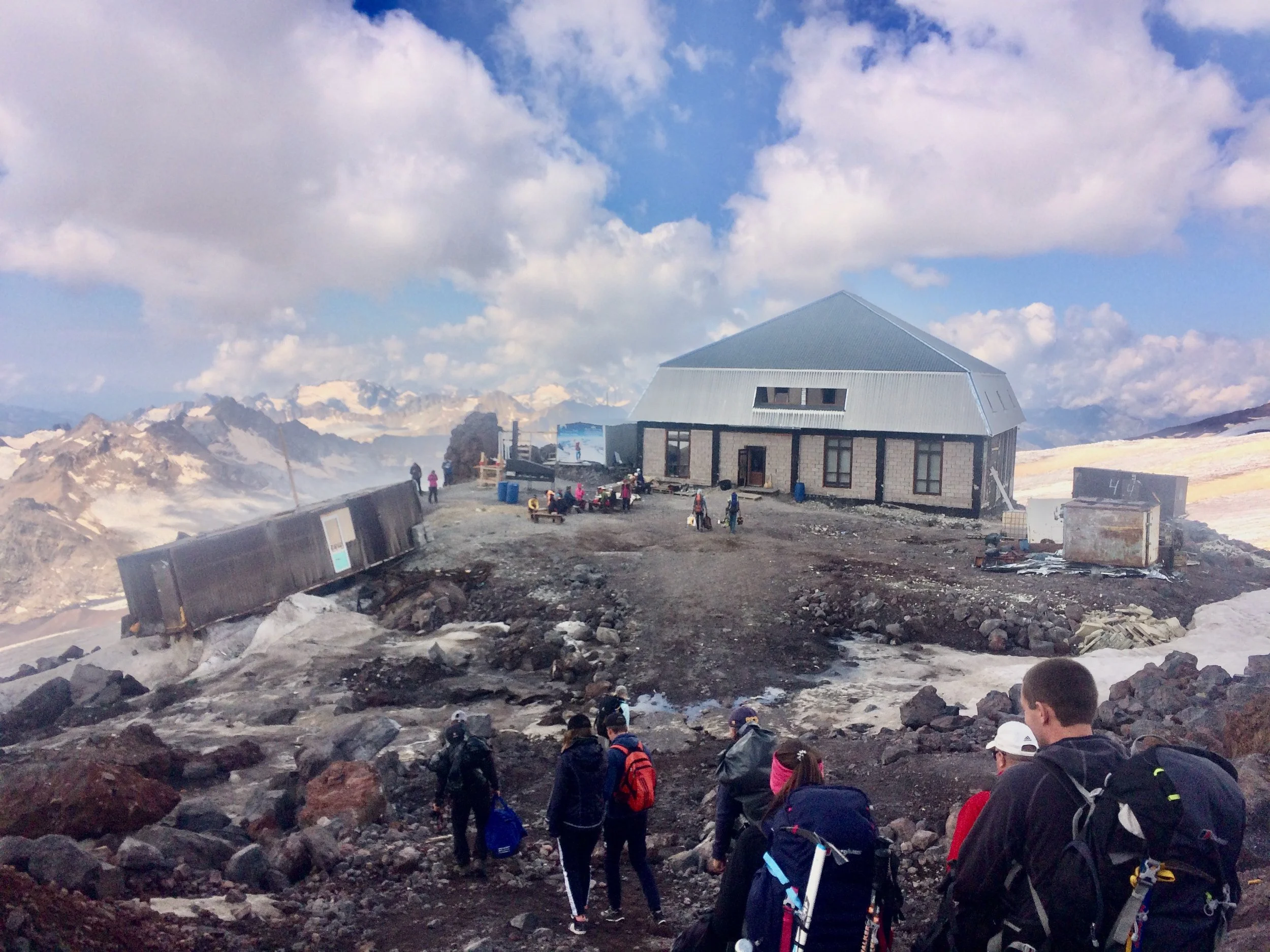 Our hut, which had a restaurant in the same structure