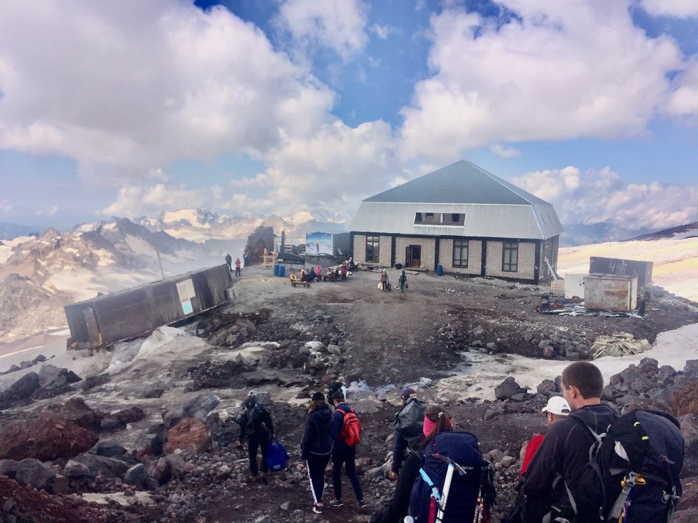 Our hut, which had a restaurant in the same structure
