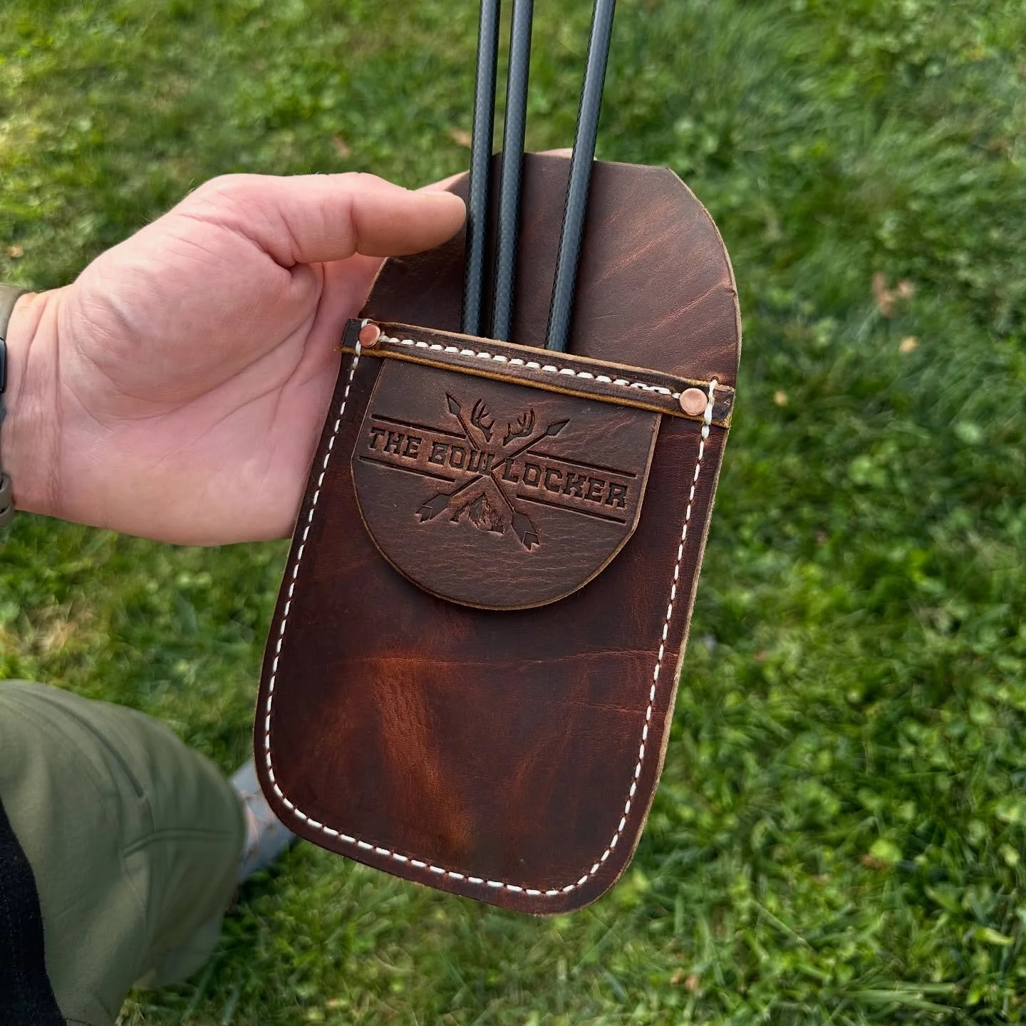 I&rsquo;m super excited to finally release these custom @bastardsleather Bow Locker Pocket Quivers! If you&rsquo;re like me, you hate grabbing your bulky hip quiver to go and shoot some arrows in the yard. Now I can throw on my flip flops, grab my po