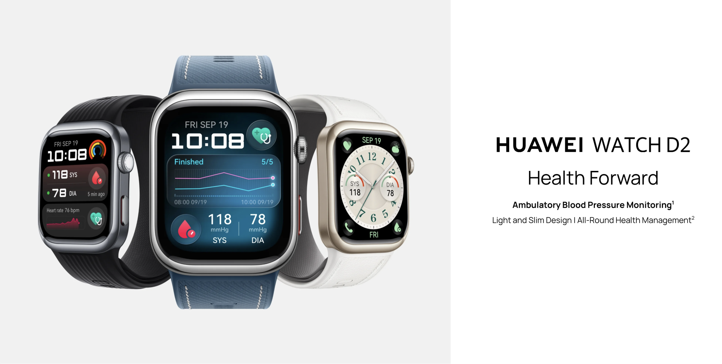 Images of the Huawei Watch D2