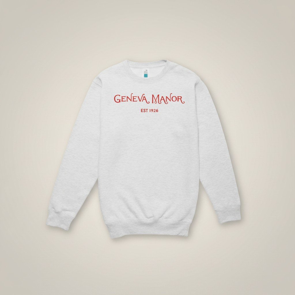 Premium Crew Heathered Oatmeal - Geneva Manor