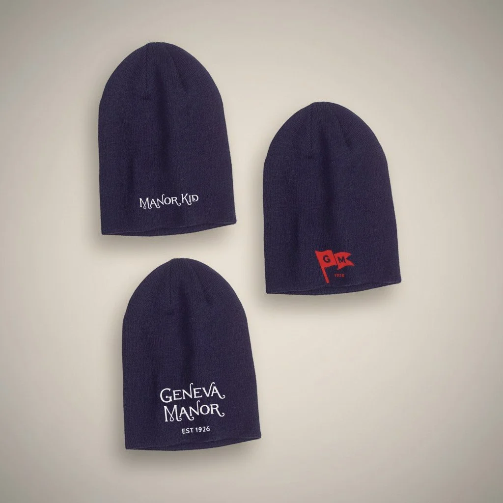 Slouch Beanie in Navy or Black - Geneva Manor