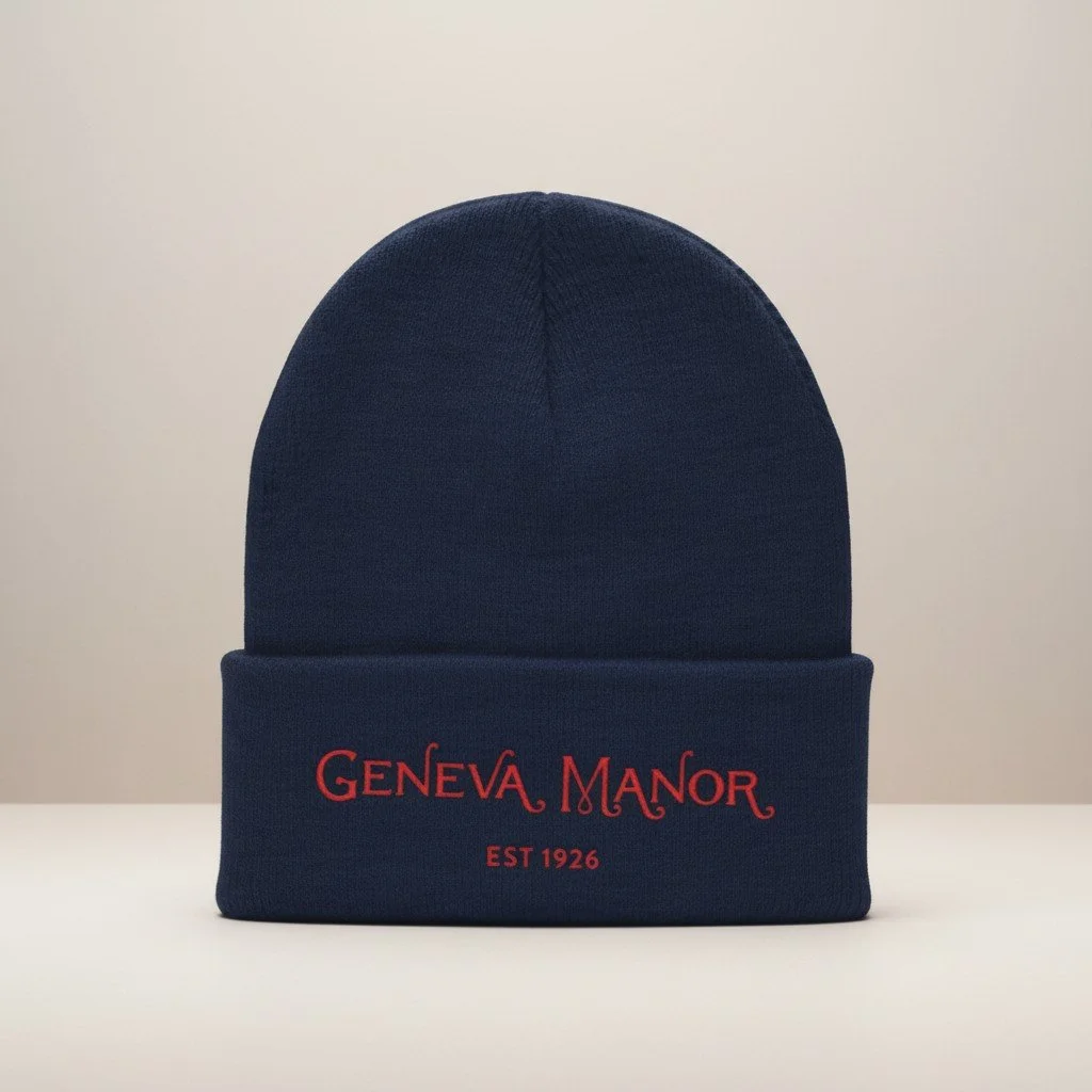 Cuffed Beanie (Navy or Black) - Geneva Manor