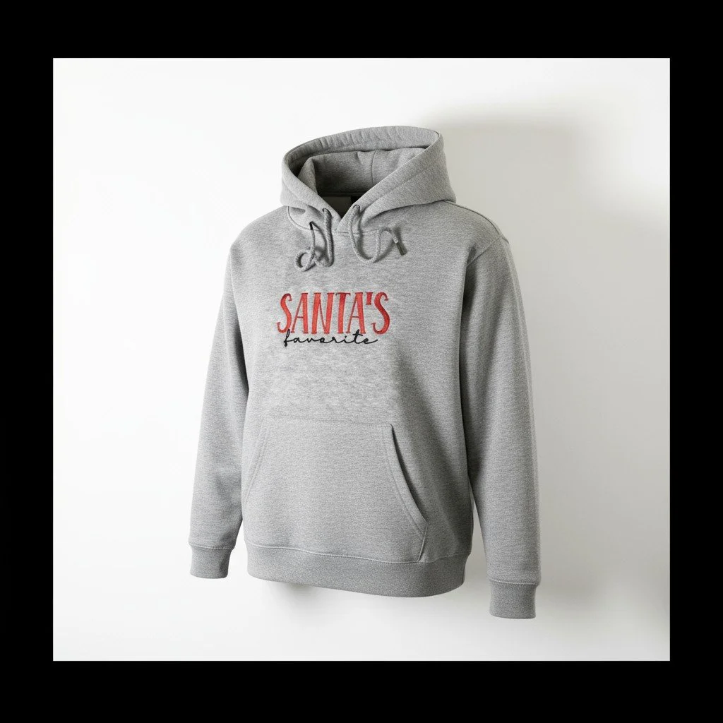 Santa's Favorite Embroidered Hoodie