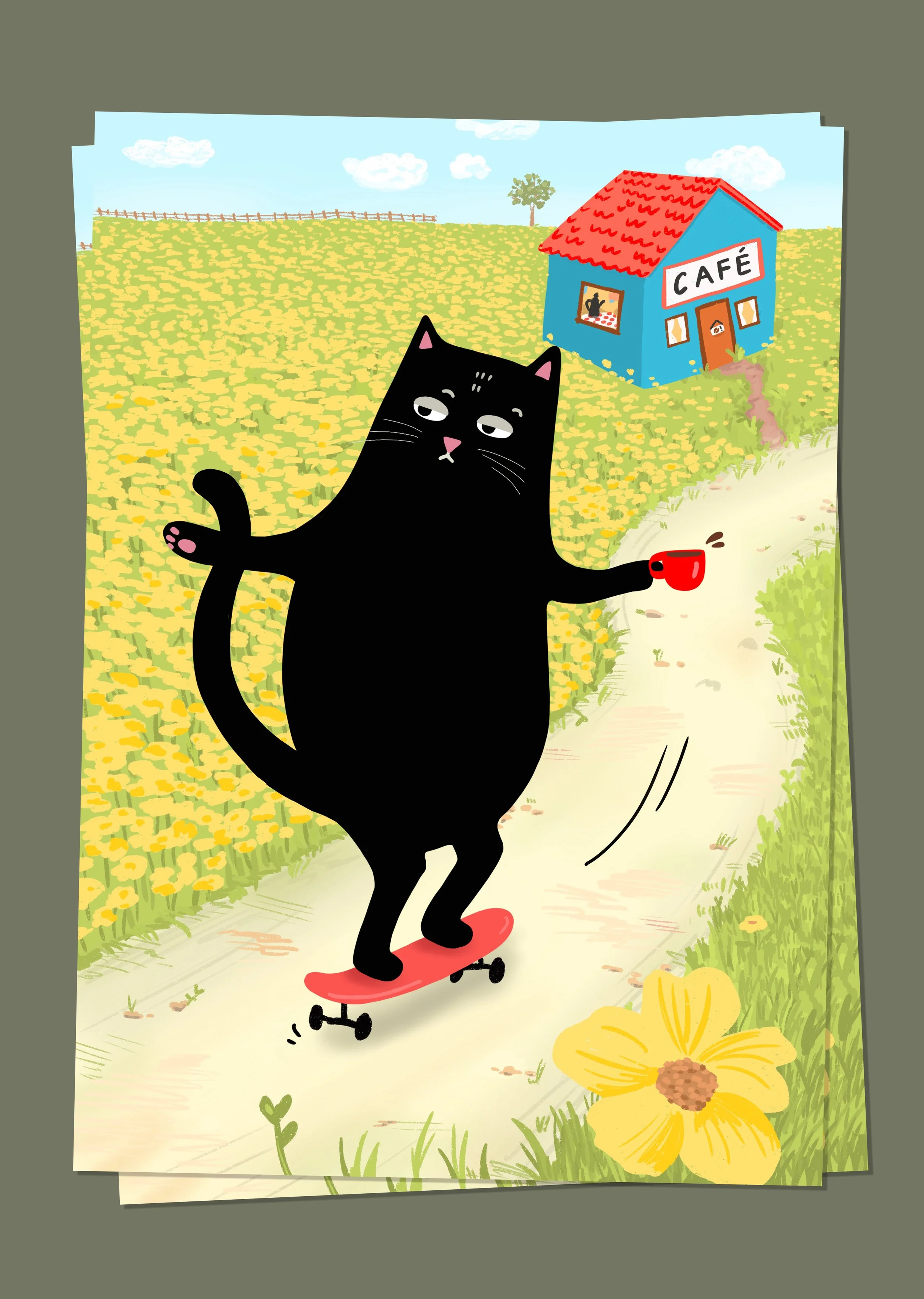 Postal - Mürri Monopatín