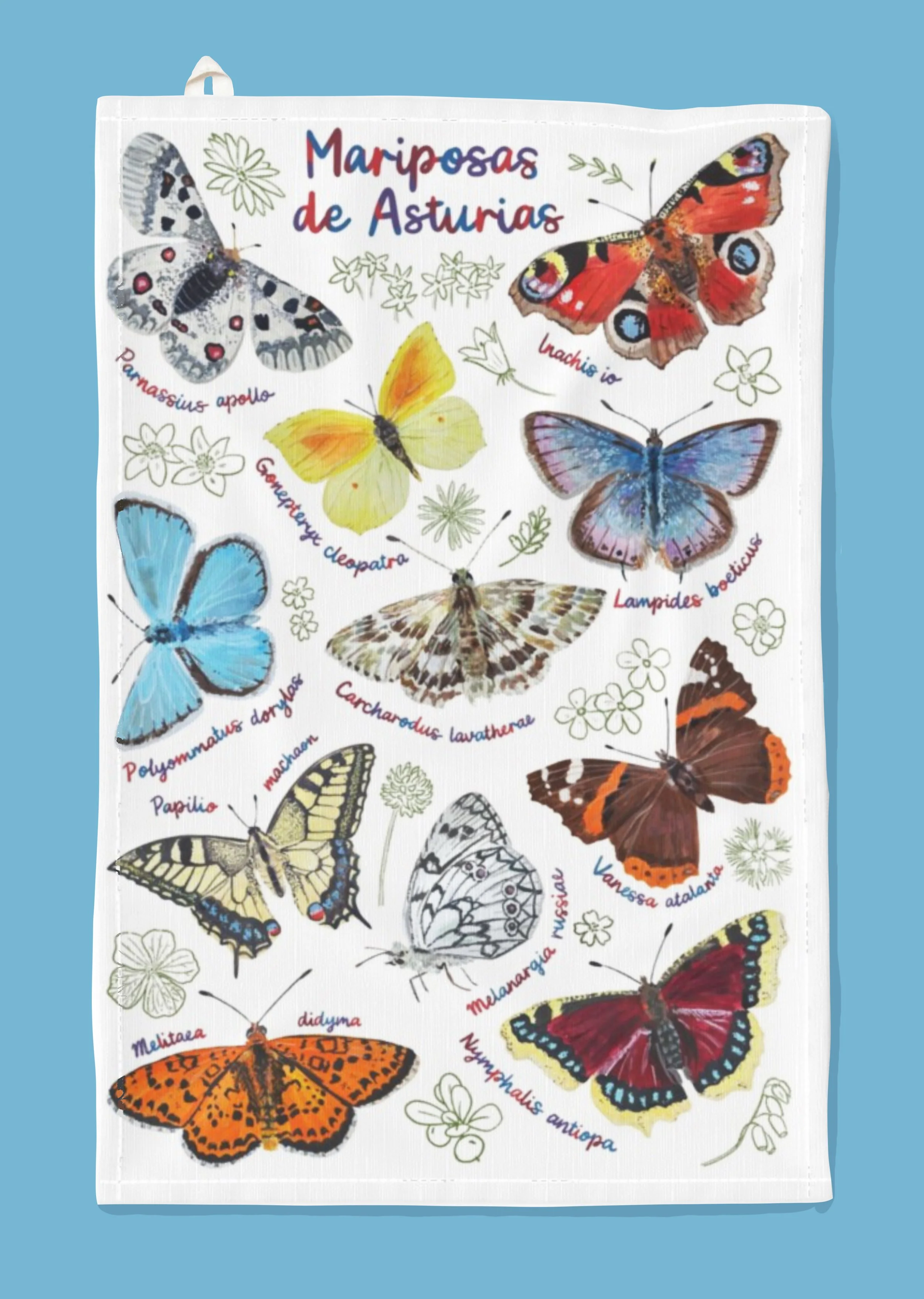 Mariposas de Asturias - Paño de Cocina