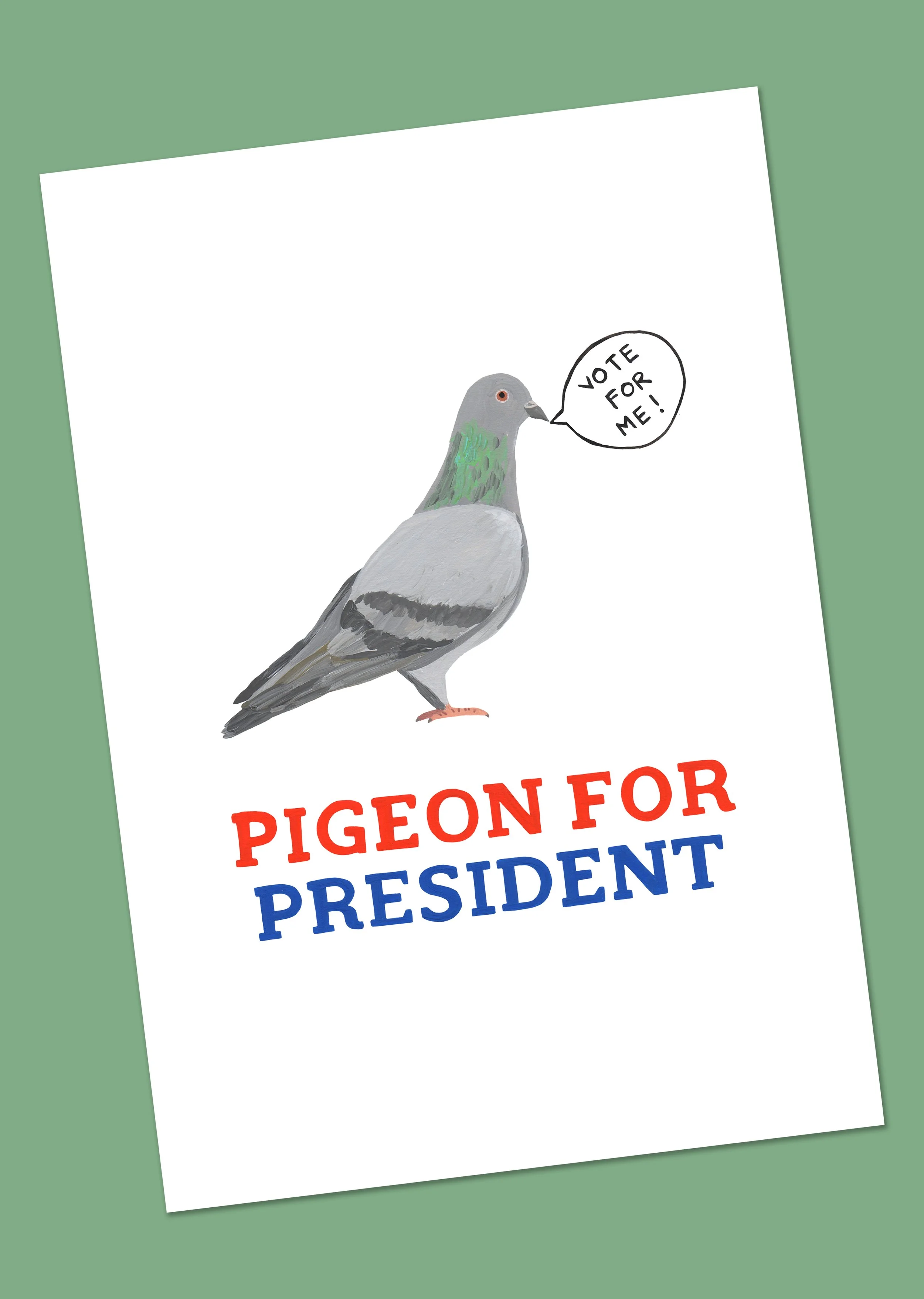 Postal - Pigeon for President
