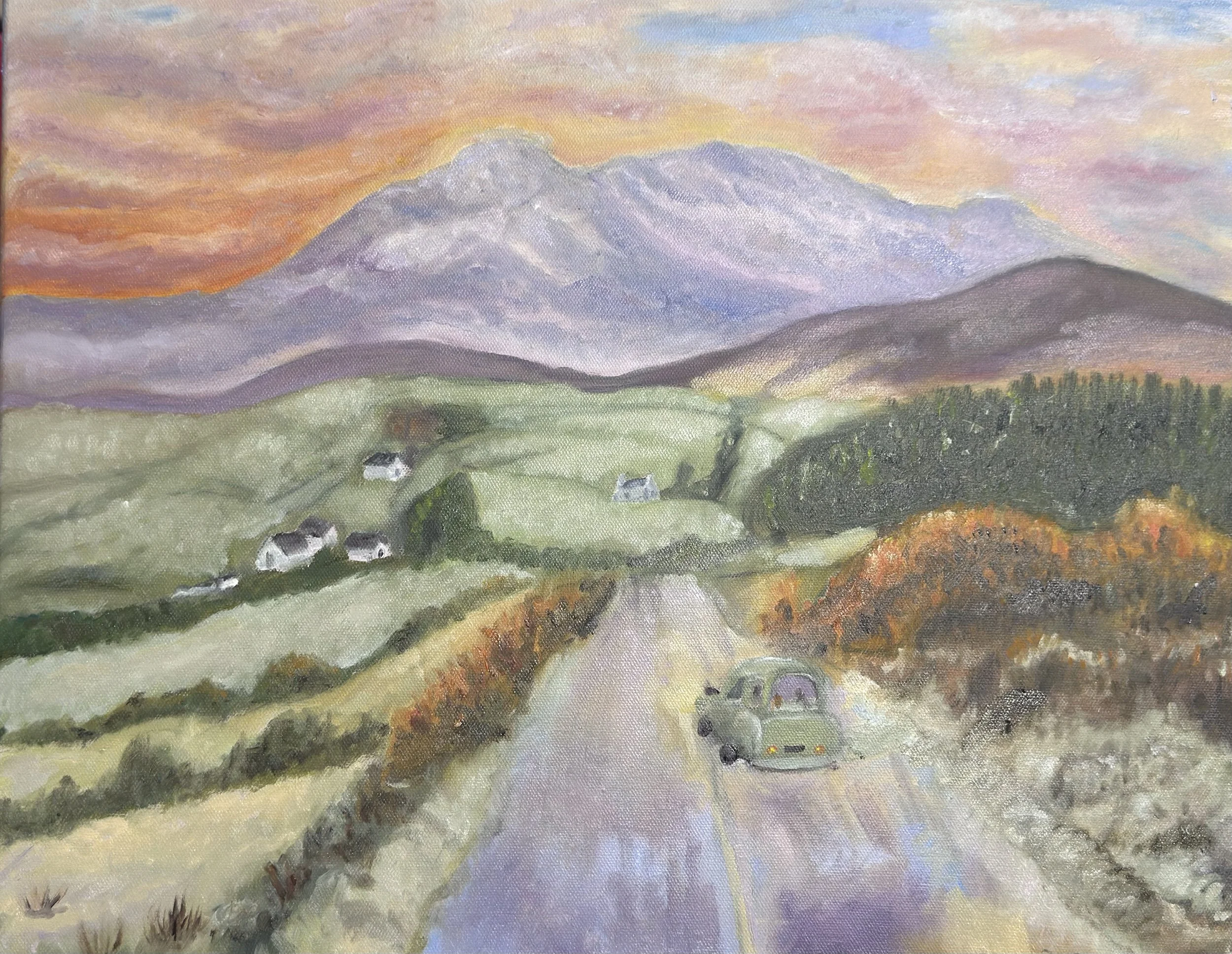 Gaisgeach na Chadal ~ The Sleeping Warrior ~ Oil on canvas · 16 × 20 in · £495