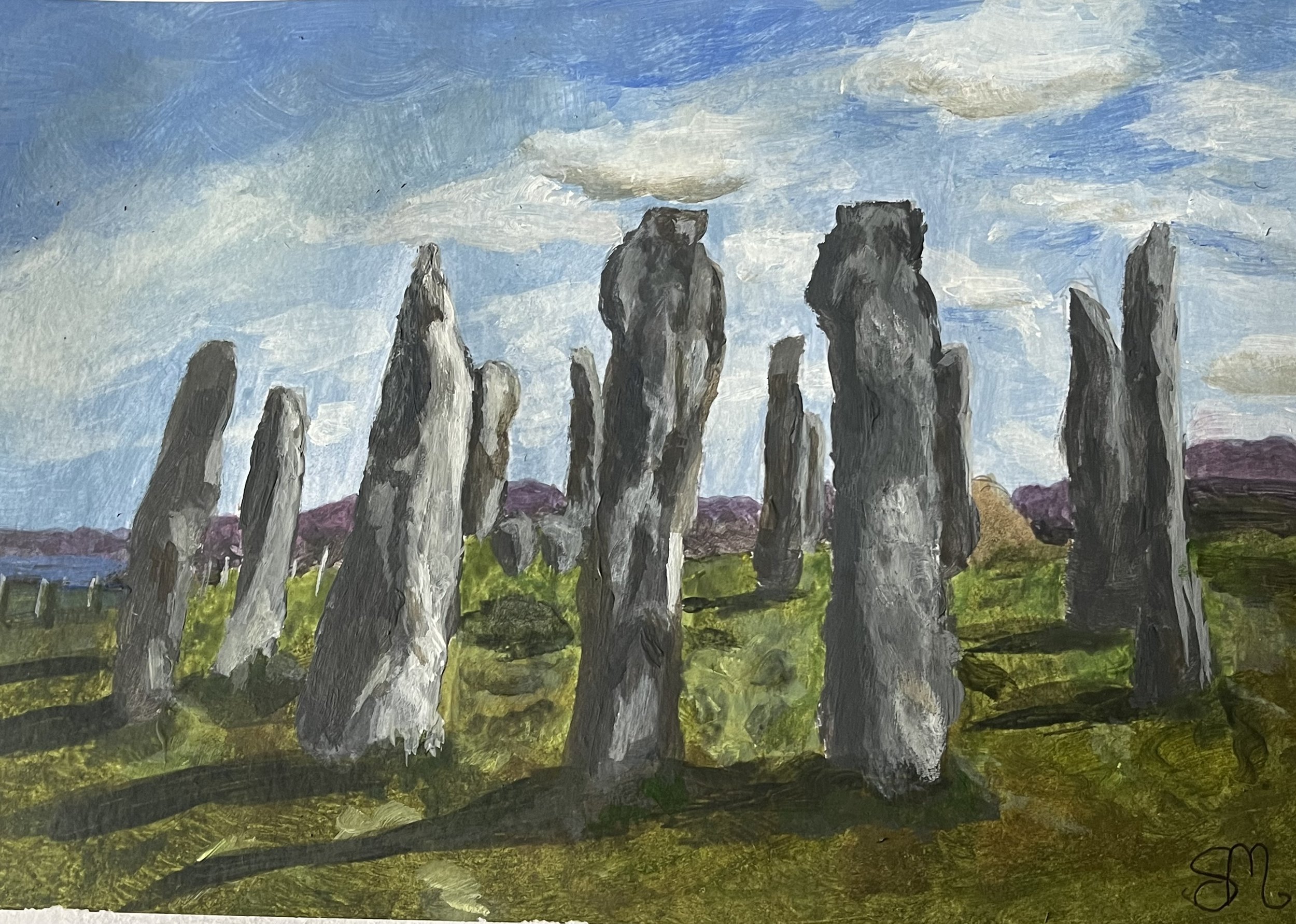 Standing stones on Lewis