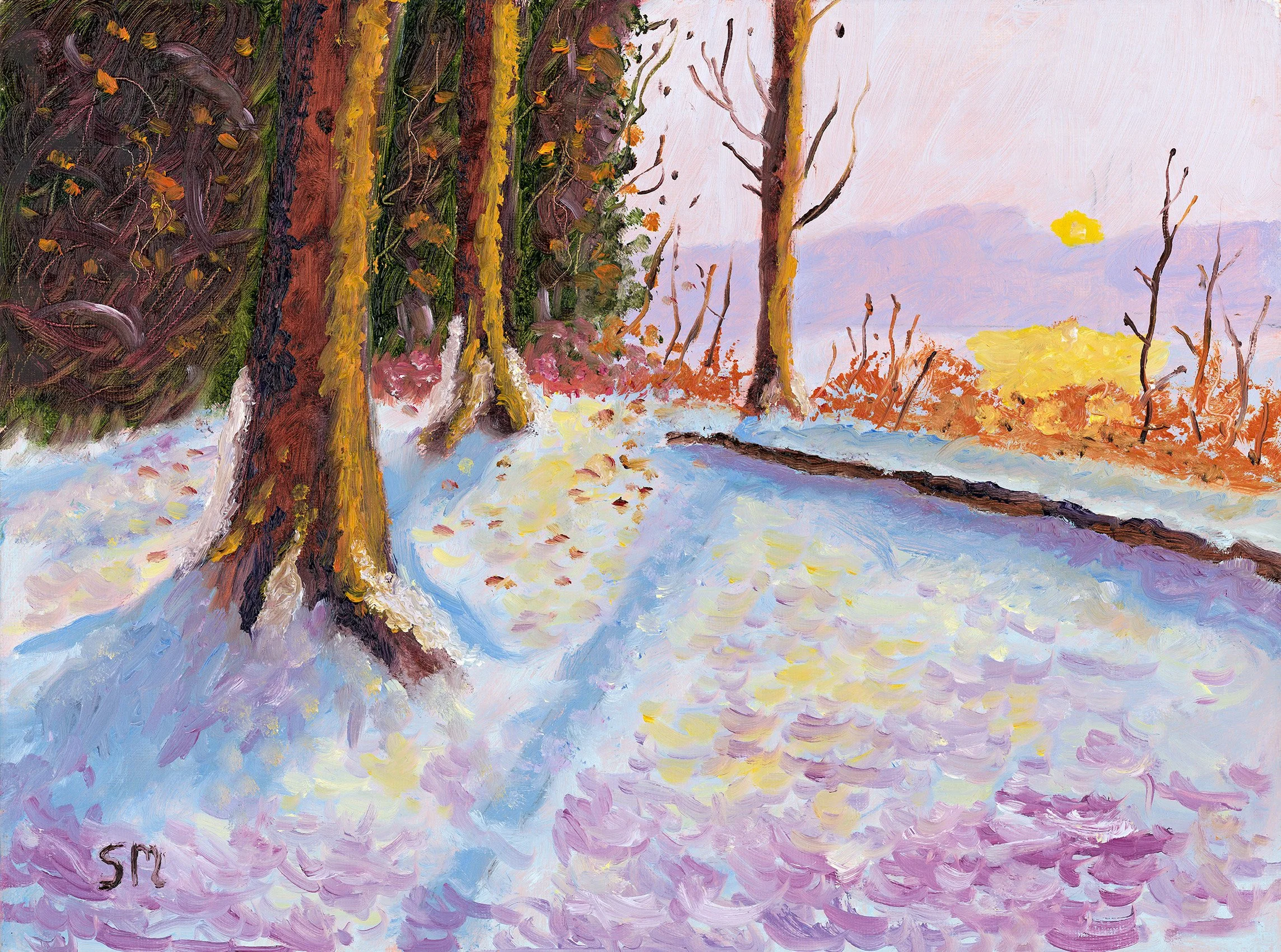 Winter Glow - Original Oil on Canvas
