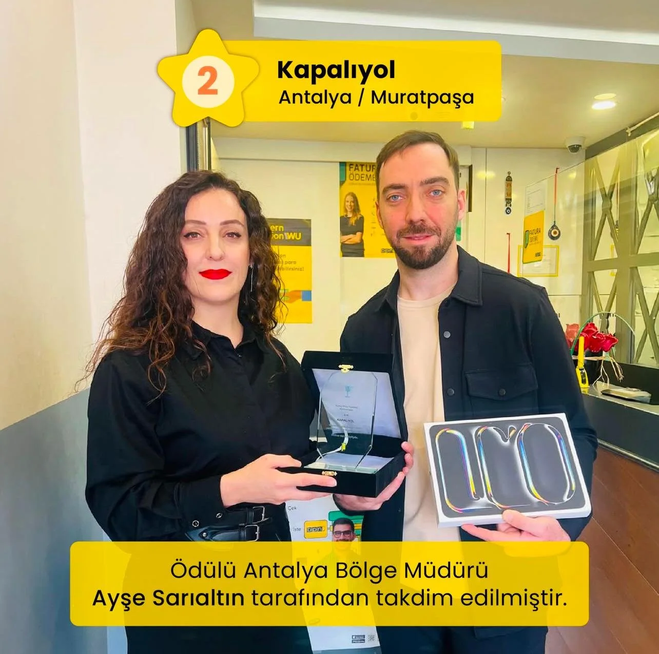 BPN Antalya Bölge Müdürlüğü Kapalıyol başarı ödülü