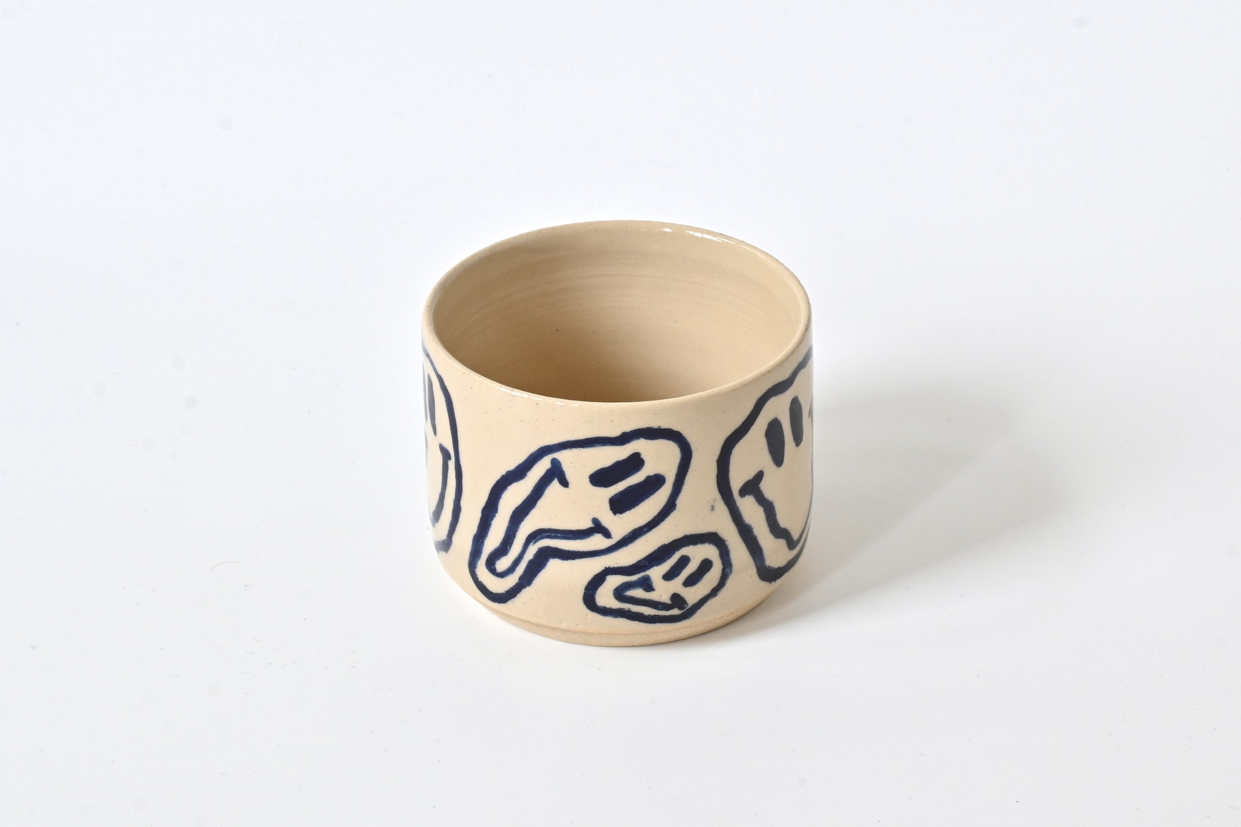 blue smiley cup (pre-order)