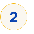 Number two inside a white circle with a yellow background