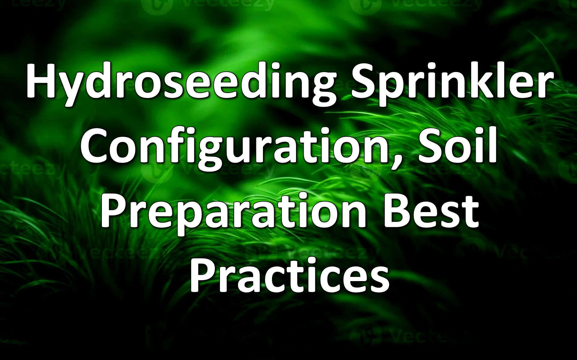 Learn how to configure your sprinklers and prepare your soil for hydroseeding