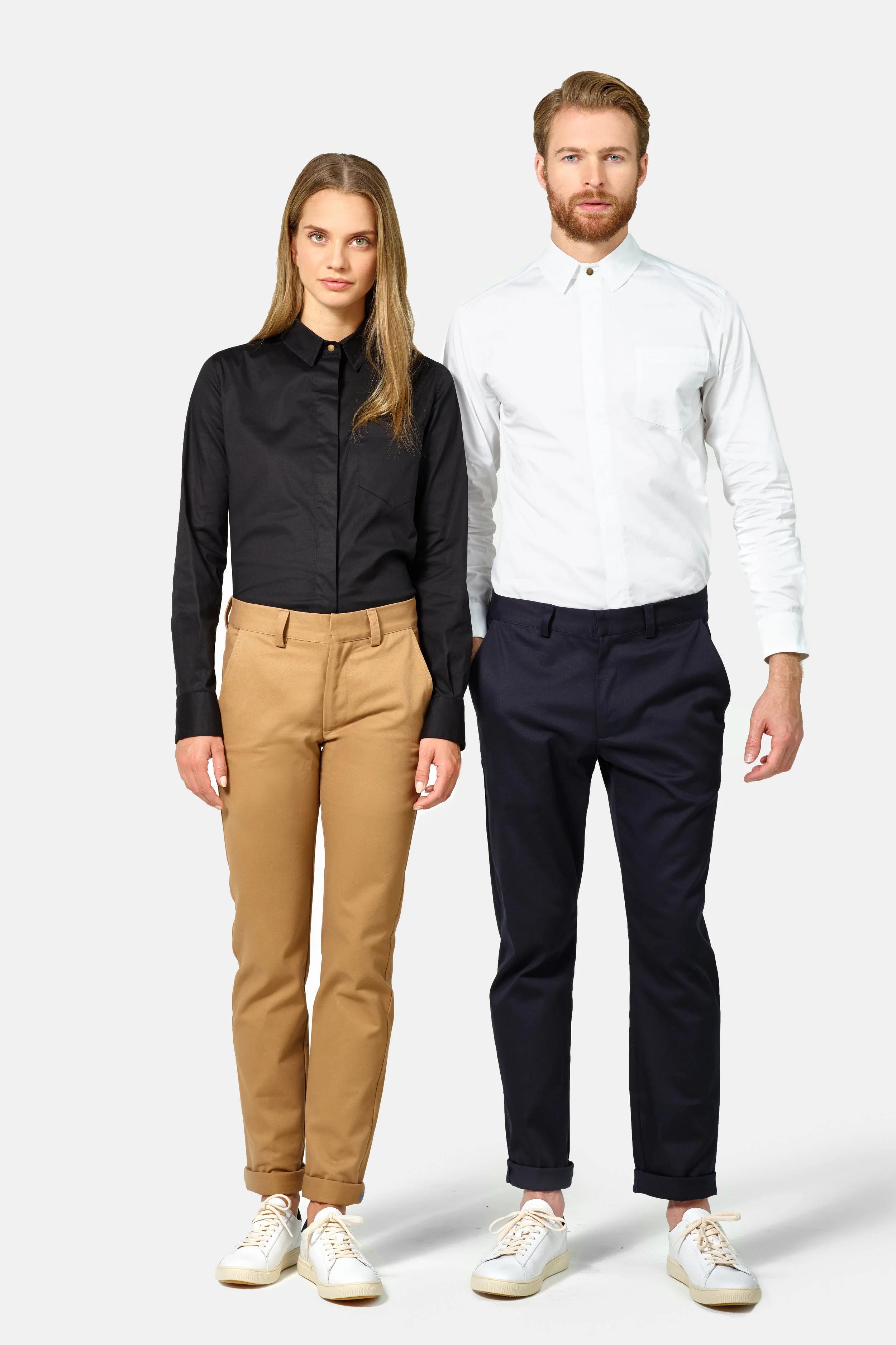 Finery Slim Long Sleeve Hidden Placket Shirt, Hotel Uniform (Copy)