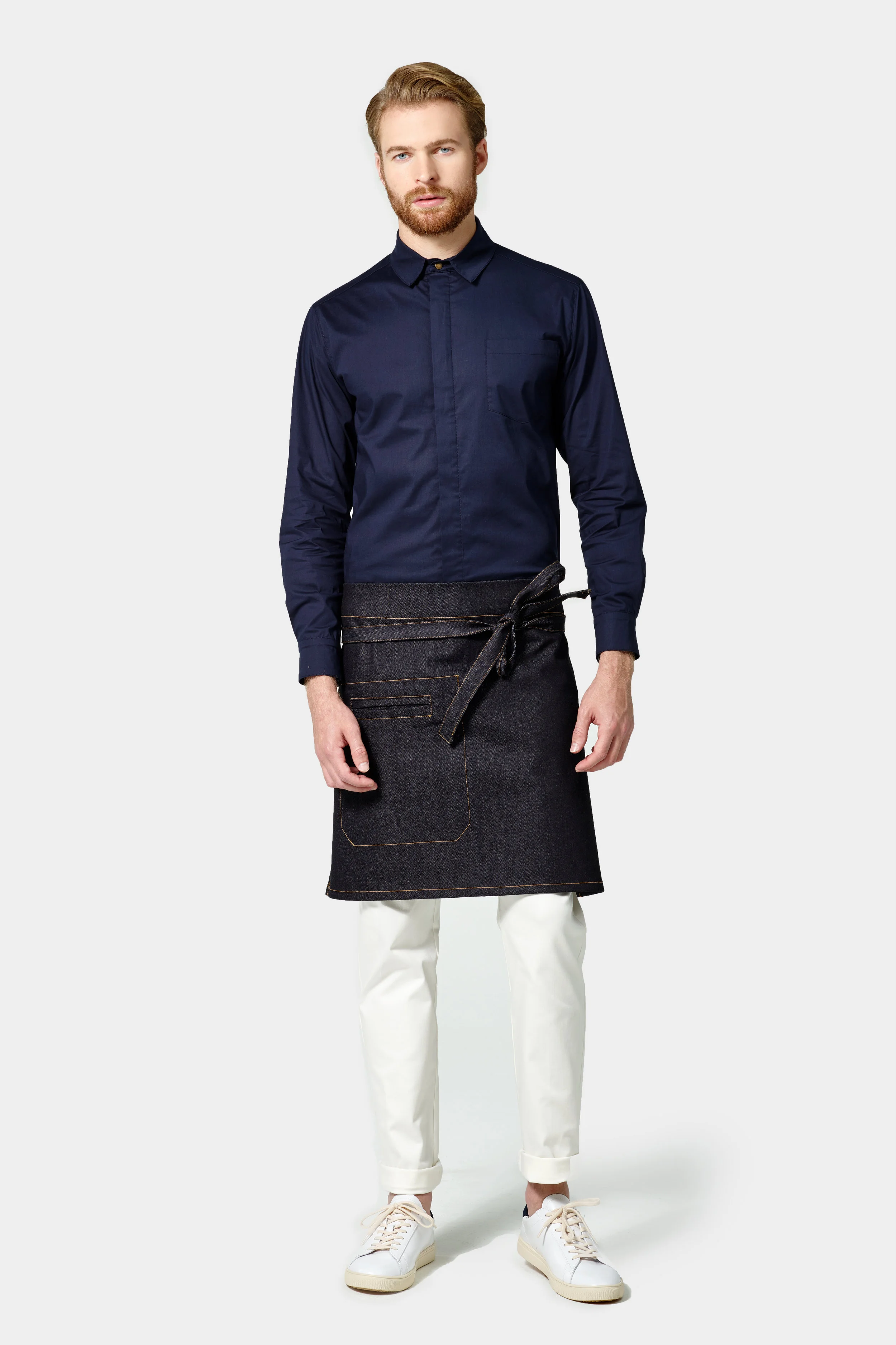 Finery Full Apron in Denim, Restaurant Uniform (Copy)