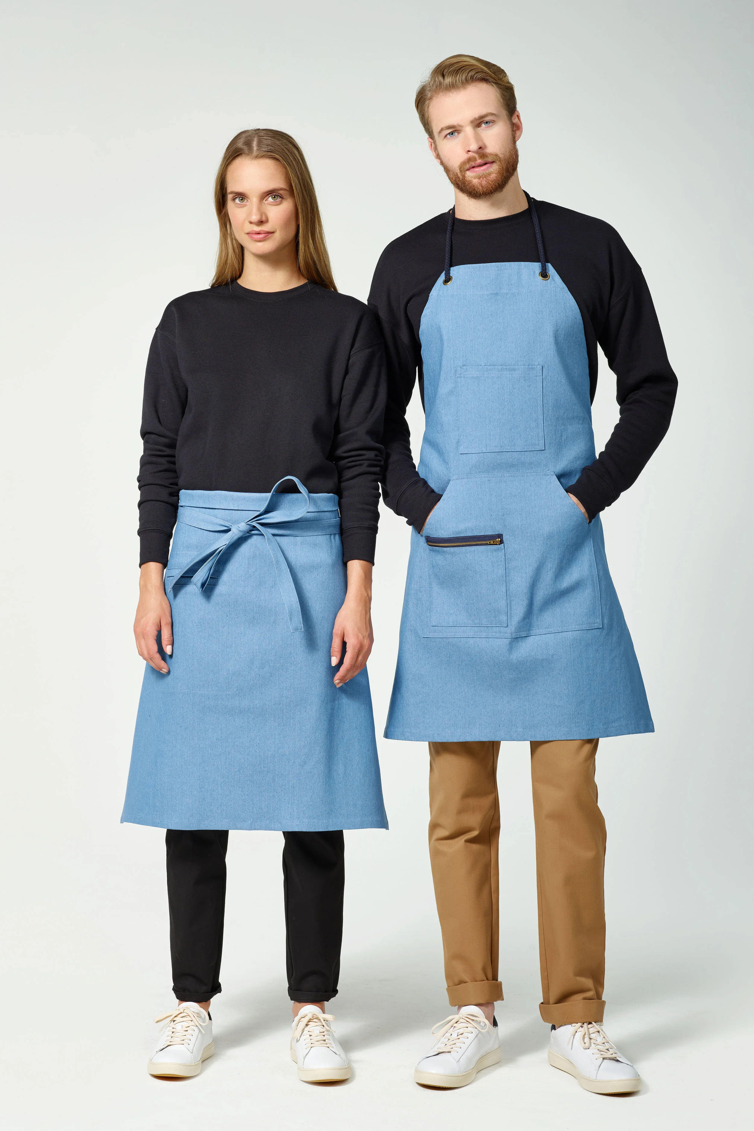 Finery Half Apron and Bib Apron, Restaurant Uniforms (Copy)