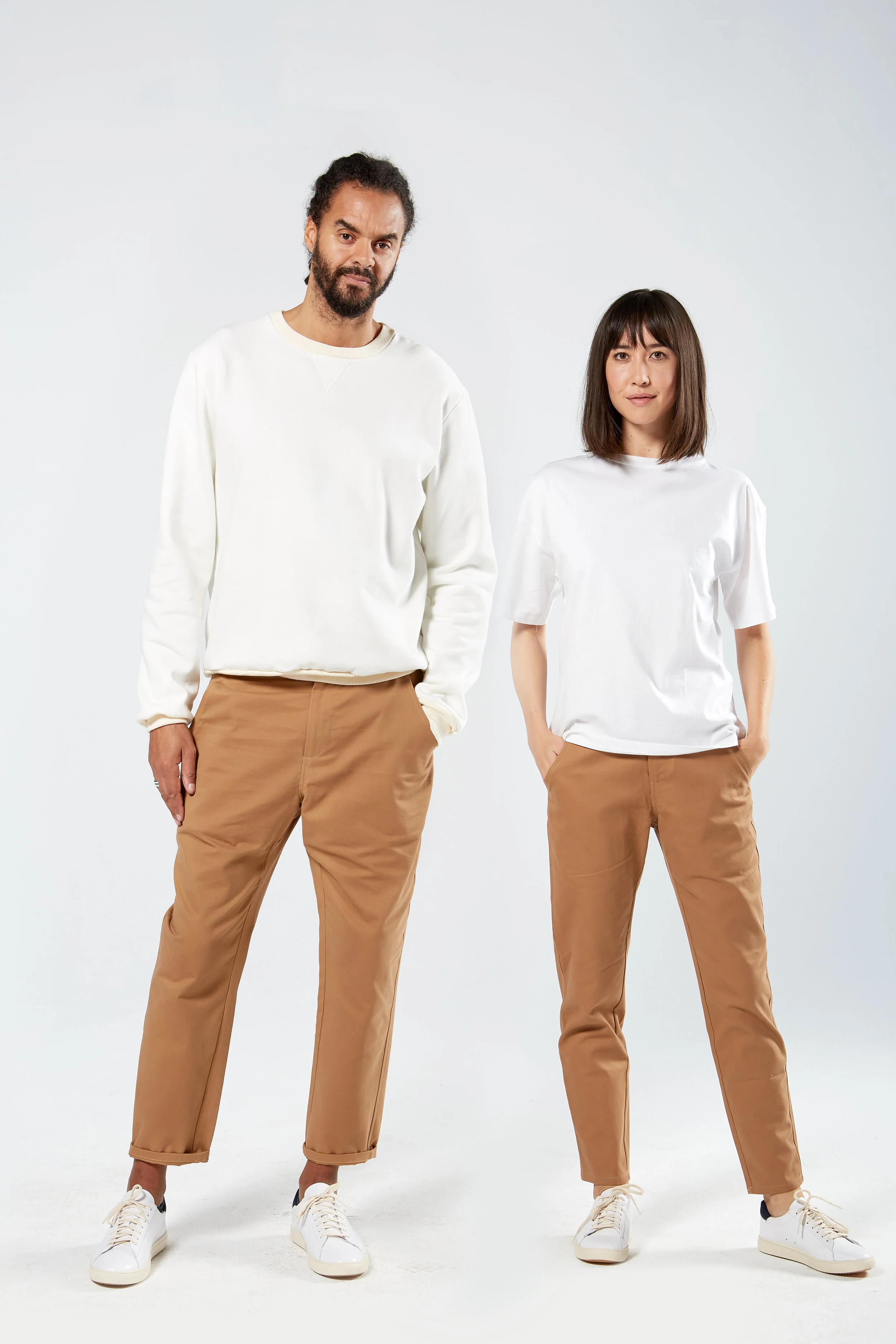 Finery Unisex Oversized Sweatshirt in Cream French Terry, Casual Uniform (Copy)
