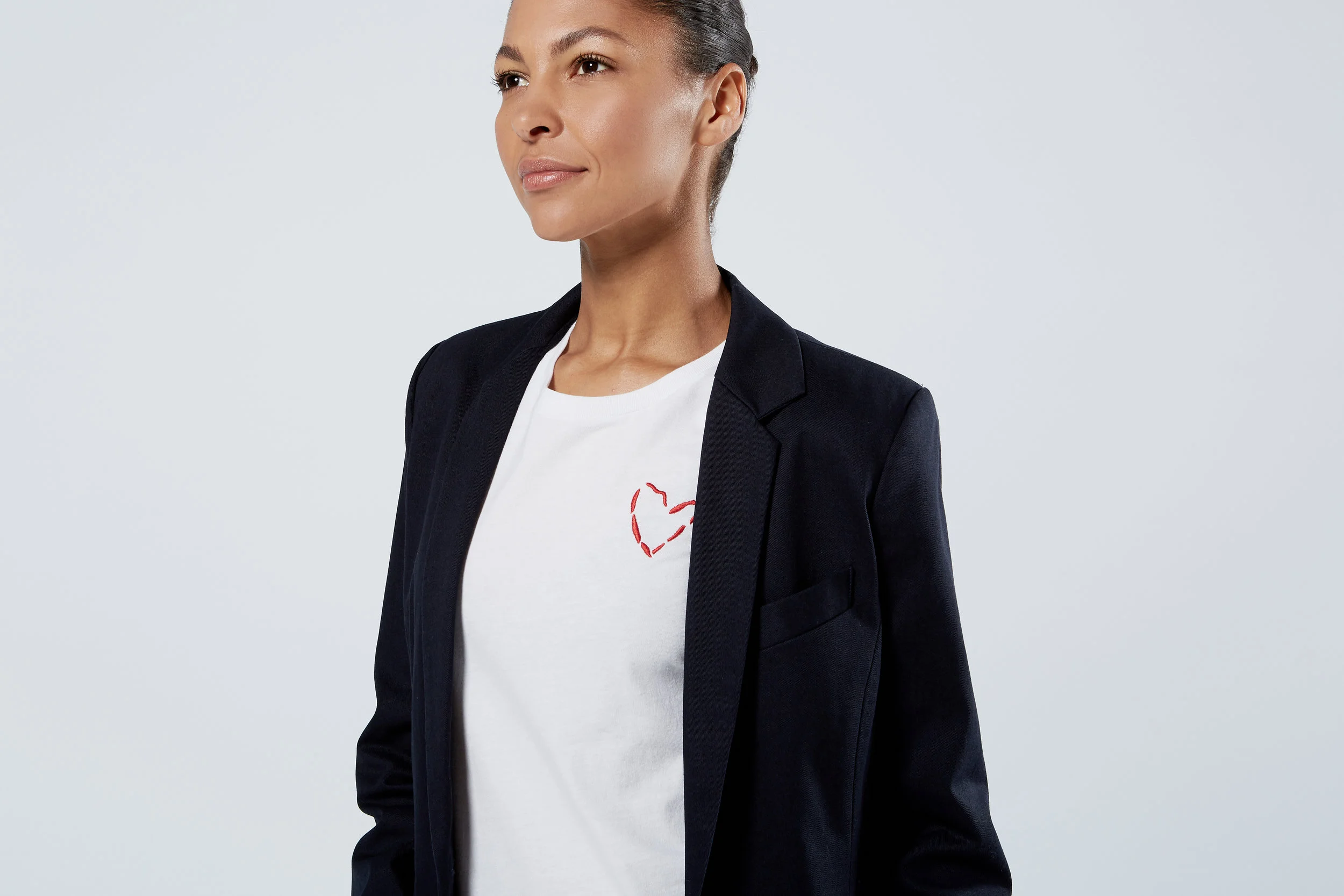Finery Women’s Patch Pocket Blazer in Black Cotton Canvas, Hotel Uniform (Copy)