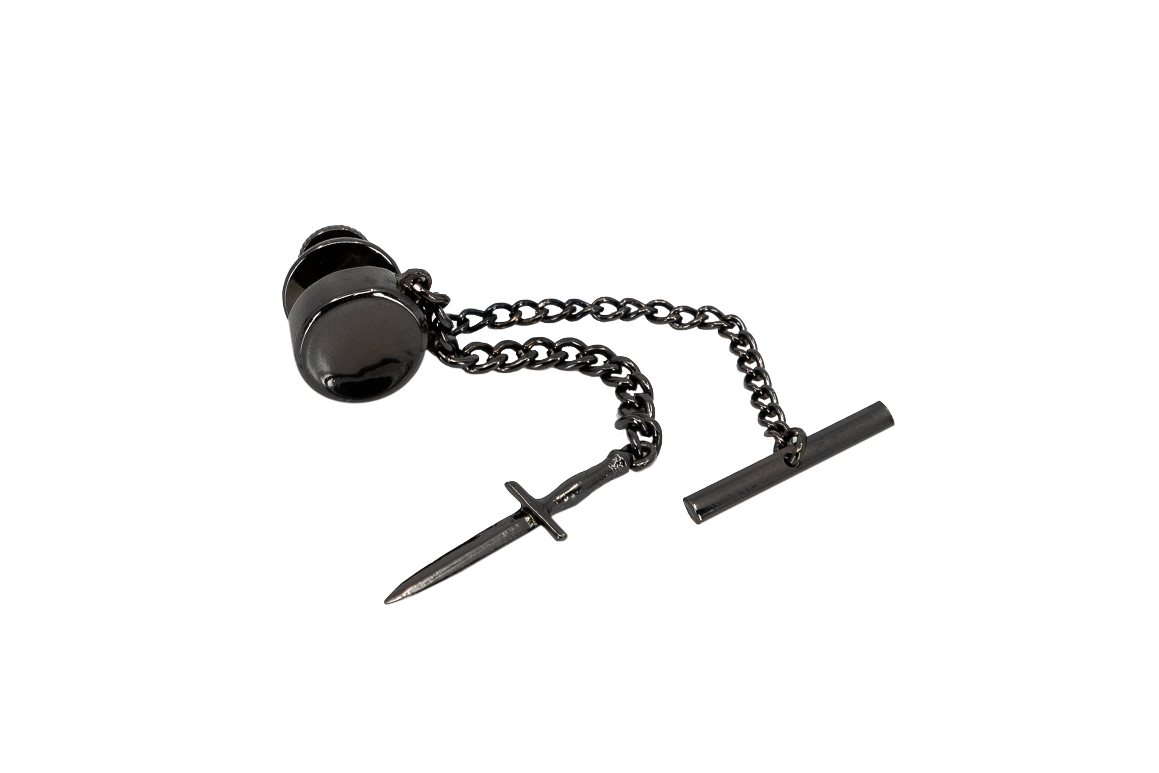 Finery Custom Accessories Tie Pin Silver Dagger (Copy)