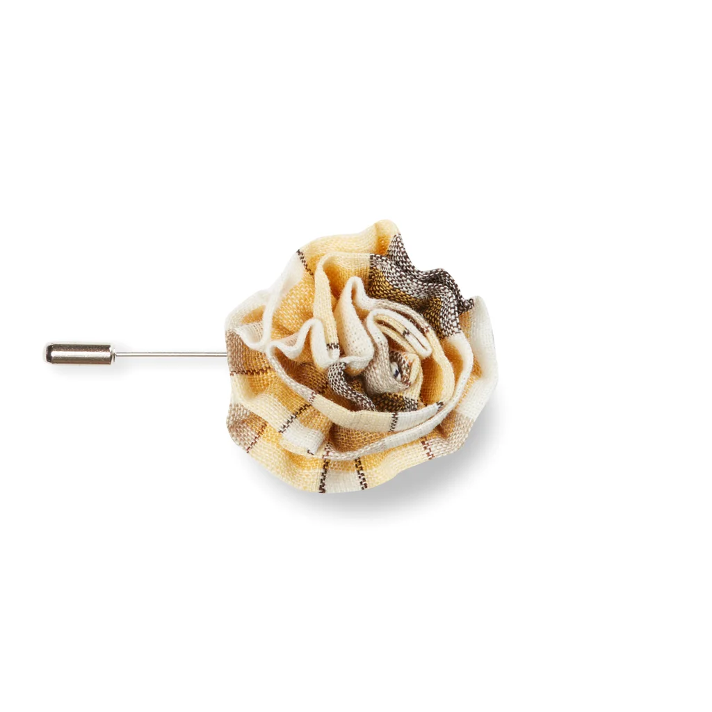 Finery Custom Accessories Fabric Flower Lapel Pin (Copy)