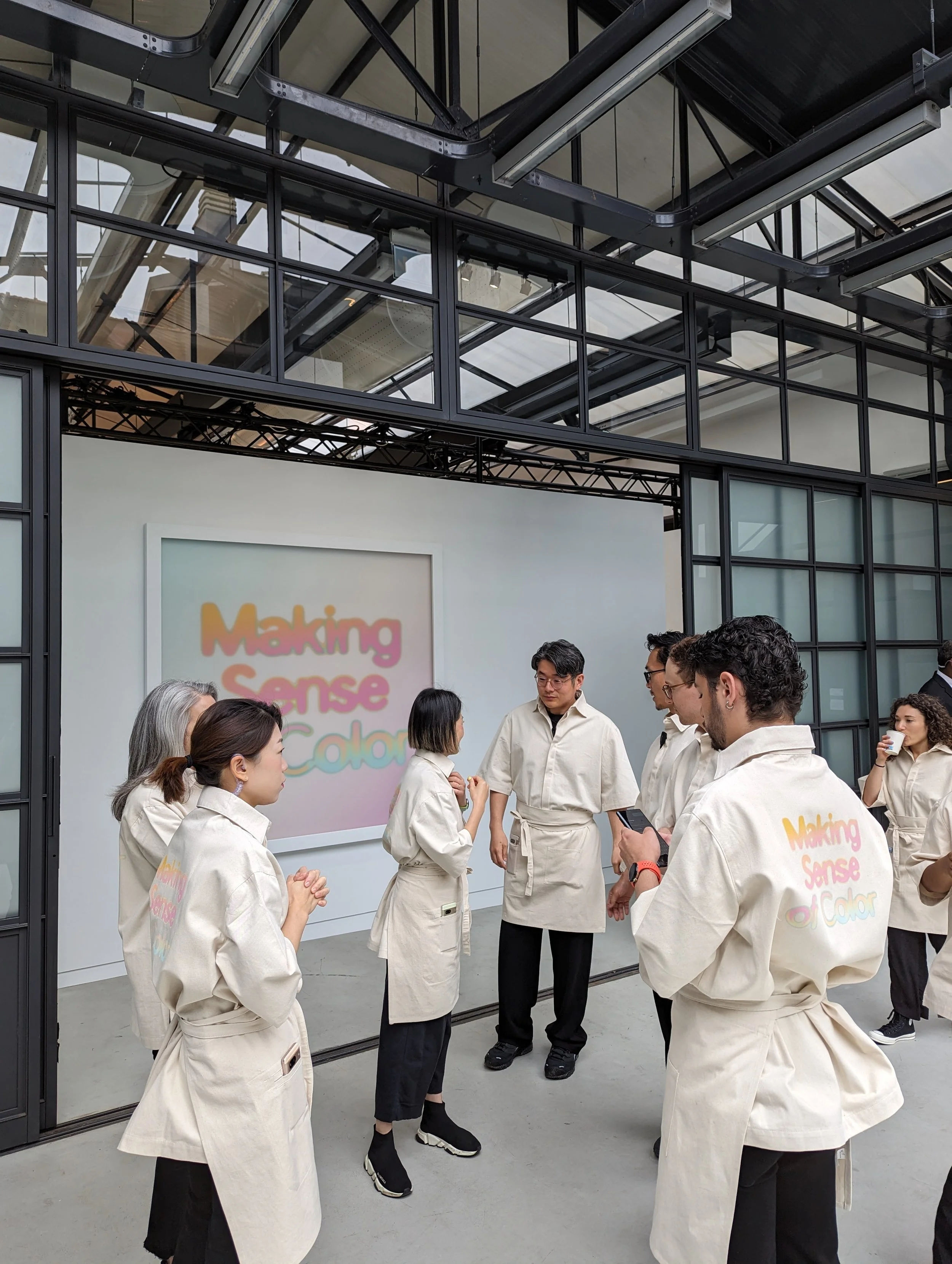 Custom event uniforms for Google at Milan Design Week.