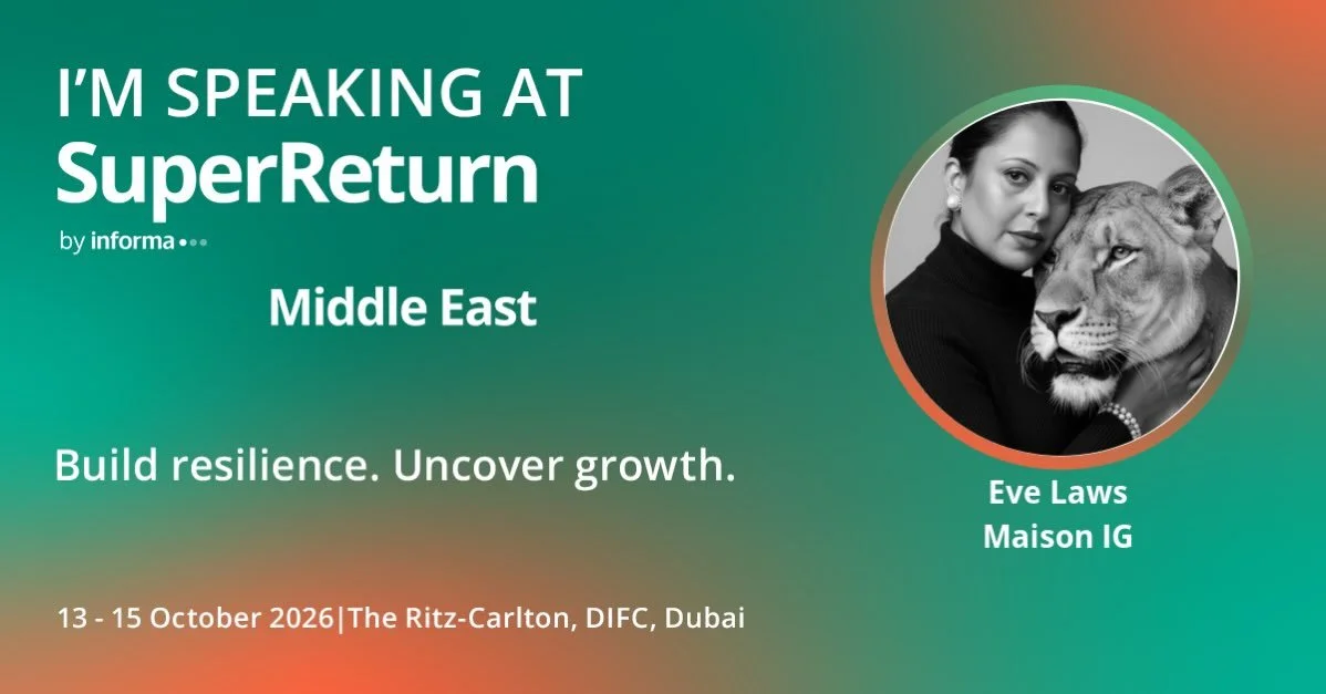 I&rsquo;m speaking at SuperReturn Middle East 2026, taking place on 13-15 October at The Ritz-Carlton, DIFC, Dubai! Register now and use my link to save 10% >> https://app.ingo.me/q/693cu #SRME