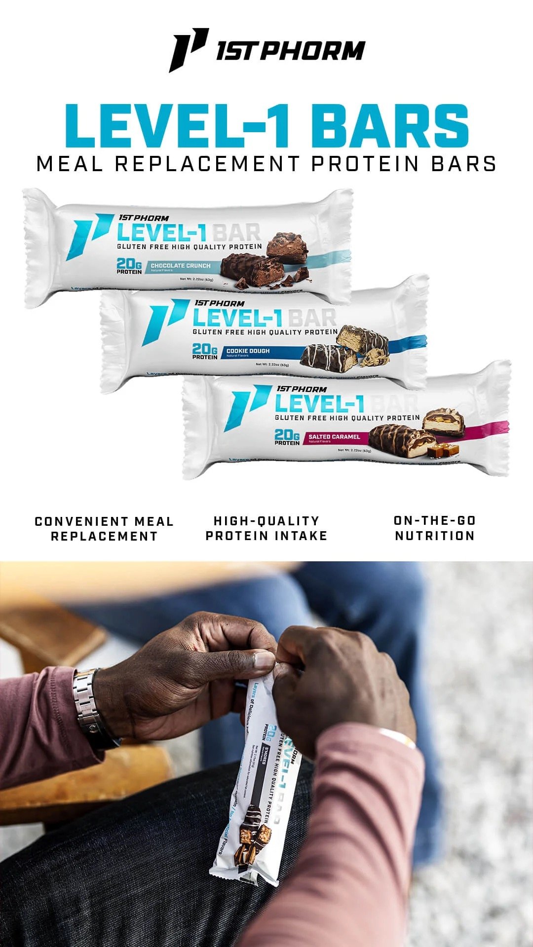 Level 1 Protein Bar- BOX of 15