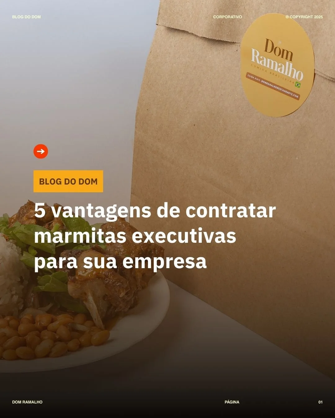 No Dom Ramalho, levamos marmitas corporativas para empresas de Brasília com praticidade, economia e sabor caseiro.
⠀
➡️ Mais foco e produtividade
➡️ Redução de custos
➡️ Melhor clima organizacional
⠀
Quer conhecer nosso servi&cce