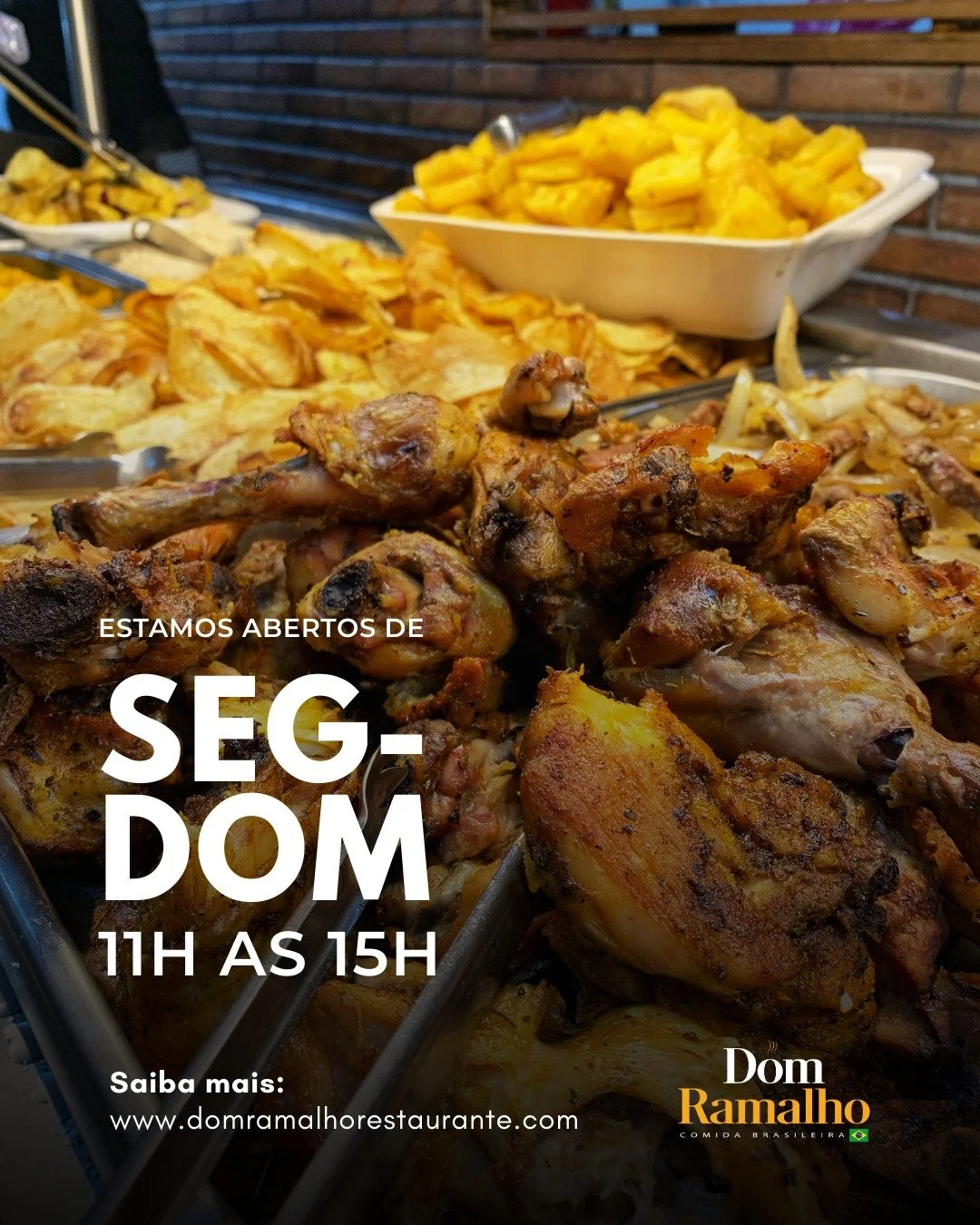 O Dom Ramalho Restaurante est&aacute; localizado no Carrefour Sul &ndash; Pra&ccedil;a de Alimenta&ccedil;&atilde;o, ao lado do ParkShopping, em Bras&iacute;lia. Pr&aacute;tico, acess&iacute;vel e perfeito para transformar uma pausa do dia em uma ver