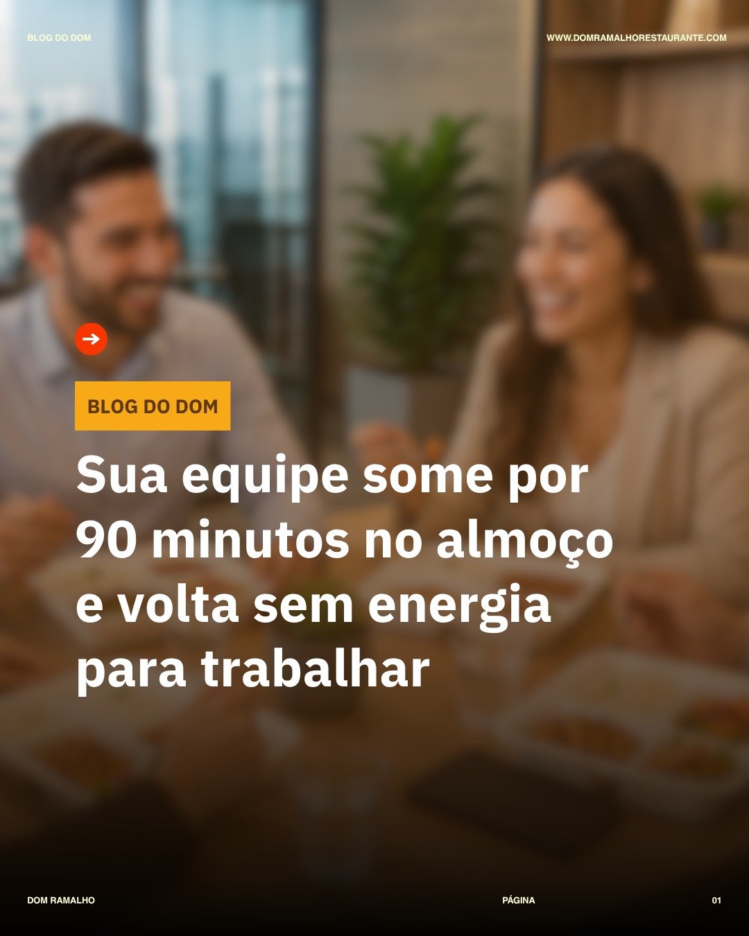 Sua equipe desaparece por 90 minutos no almo&ccedil;o e volta sem energia para trabalhar. 

Para empresas no Park Sul, SIA, Guar&aacute; e proximidades da Rodovi&aacute;ria Interestadual em Bras&iacute;lia, a combina&ccedil;&atilde;o de tr&acirc;nsit
