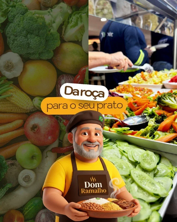Antes de chegar ao seu prato, a qualidade come&ccedil;a na escolha de quem produz.

No Dom Ramalho, compramos frutas e vegetais direto de produtores de Bras&iacute;lia, valorizando a produ&ccedil;&atilde;o local e levando ingredientes mais frescos pa
