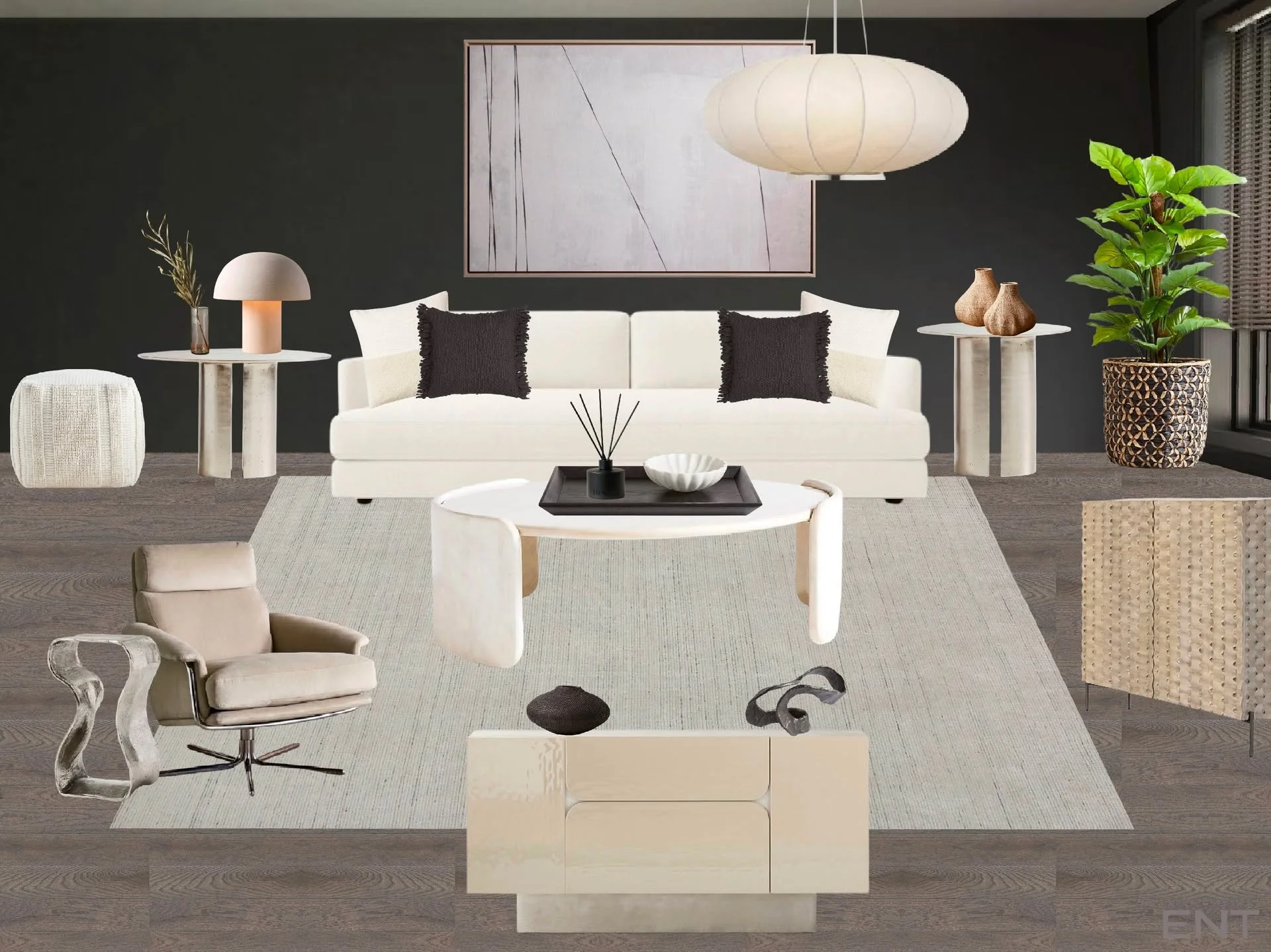 Bold contrasts aren’t new in the design world, but we’re seeing a rise in breaking the old taboo of painting walls dark. While dark walls are often thought to make a space feel smaller, pairing them with white or off-white furniture and w