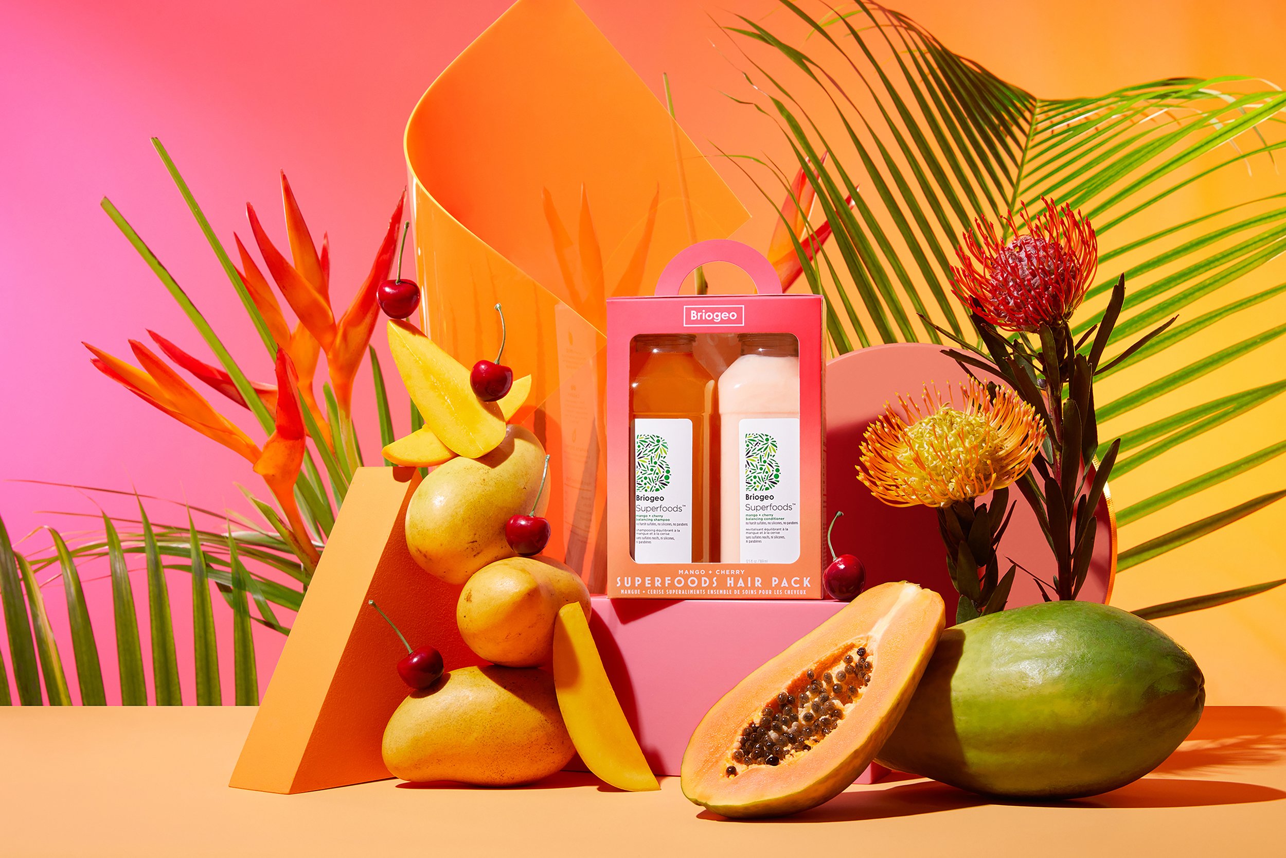 Briogeo Superfoods Mango Cherry Launch