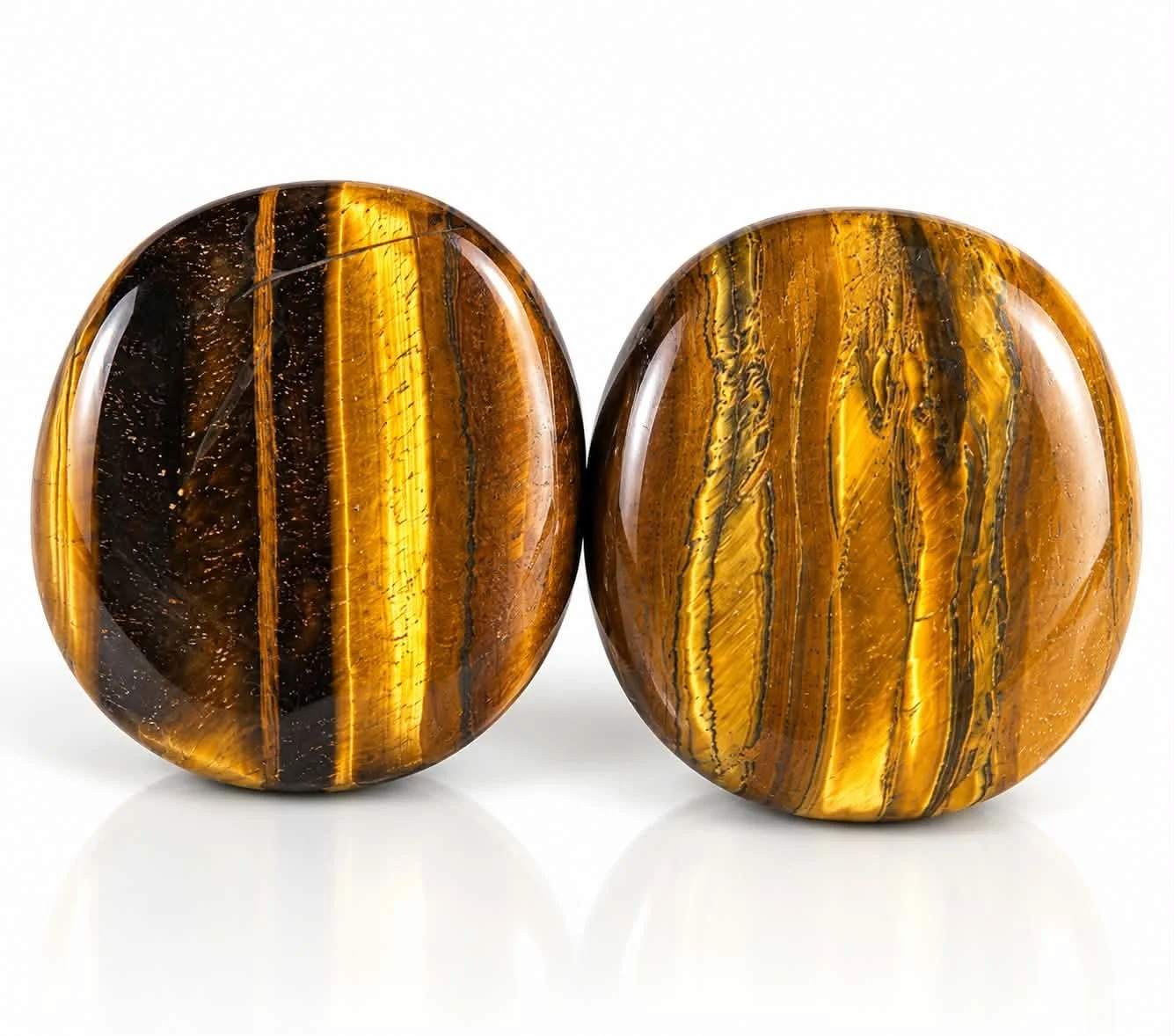 Tigers Eye Palm Stone