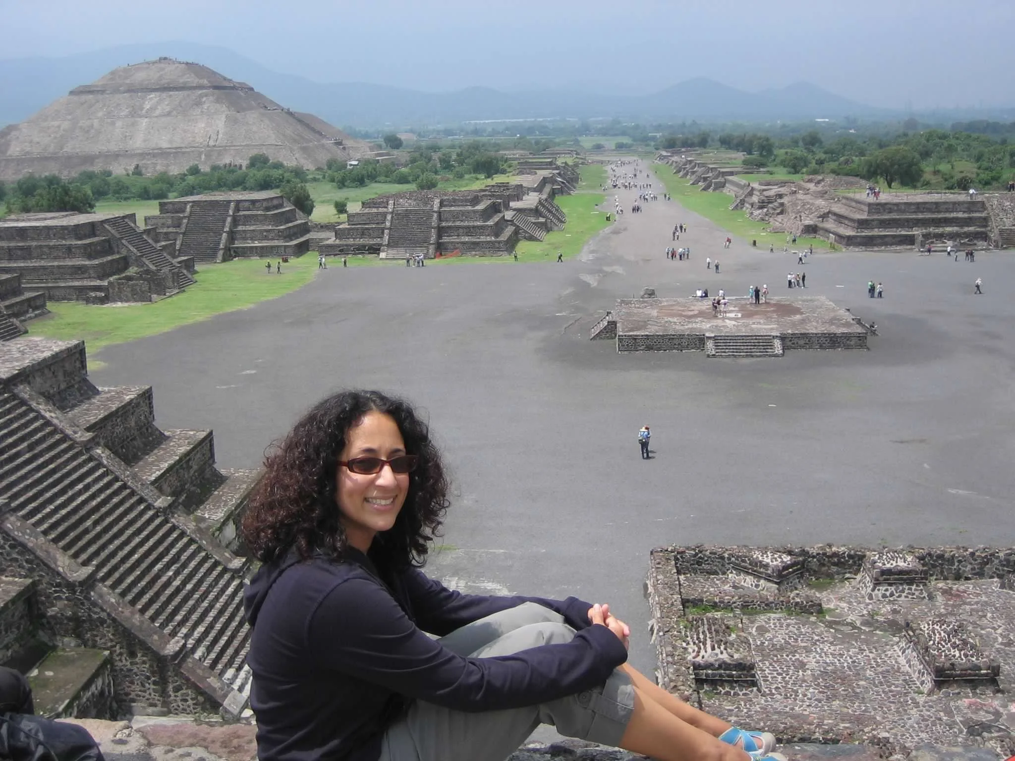 Dr. Allende at Teotihuacan, an ancient archaeological site in Mexico.
