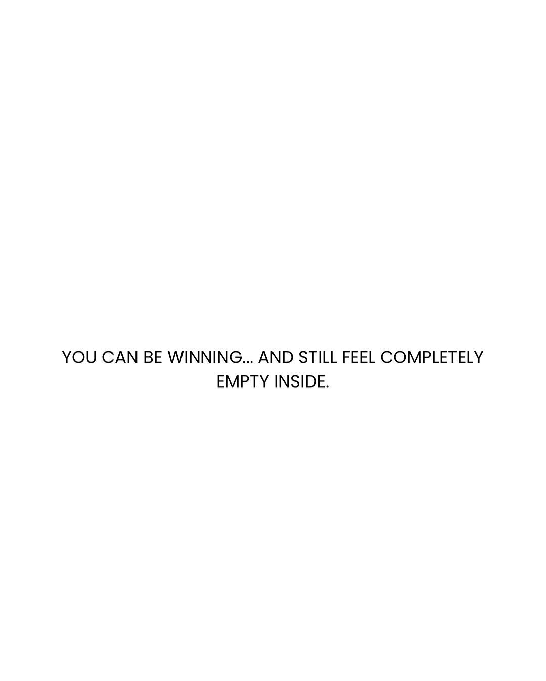 There was a time I couldn’t stop chasing.
More money. More praise. More admiration.
And on the surface, it looked like I was thriving.
But underneath?
I was disappearing.
I had tied my worth to performance for so long…
that I forgot w