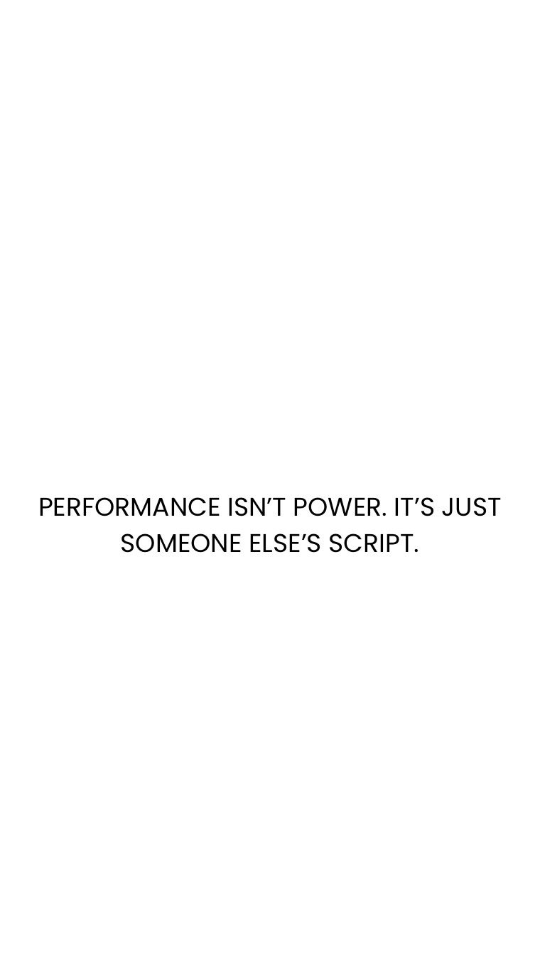 We live by a script that was handed to us by someone else and we don’t realize that’s not our own version until someone shows us another way. That very same hand me down script is the very same thing that causes us all the problems in our